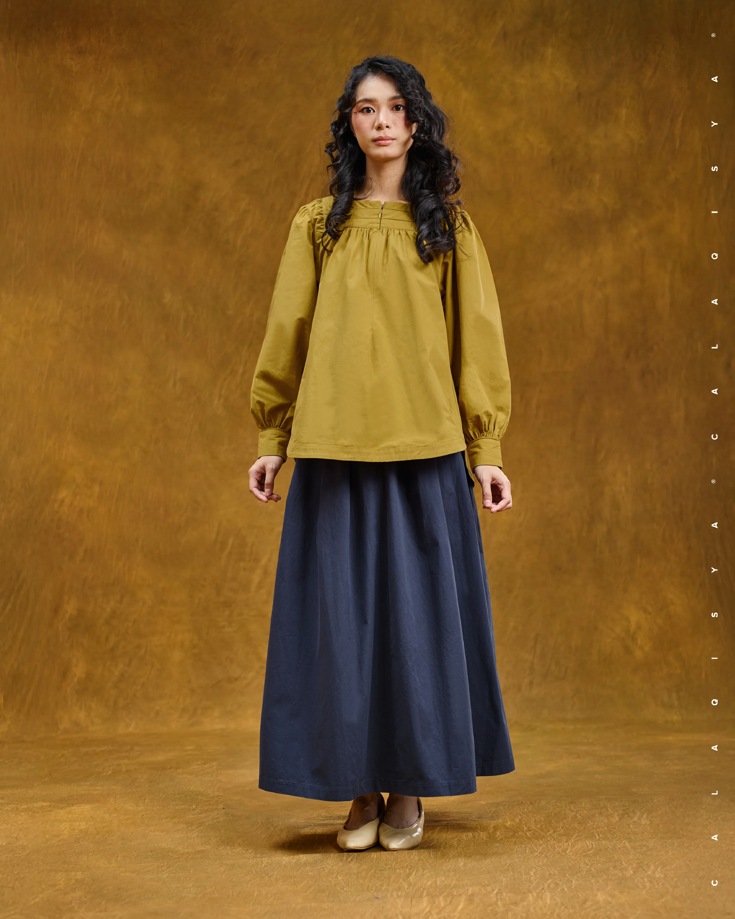 DARLA SKIRT IN BARITONE BLUE - Image 3