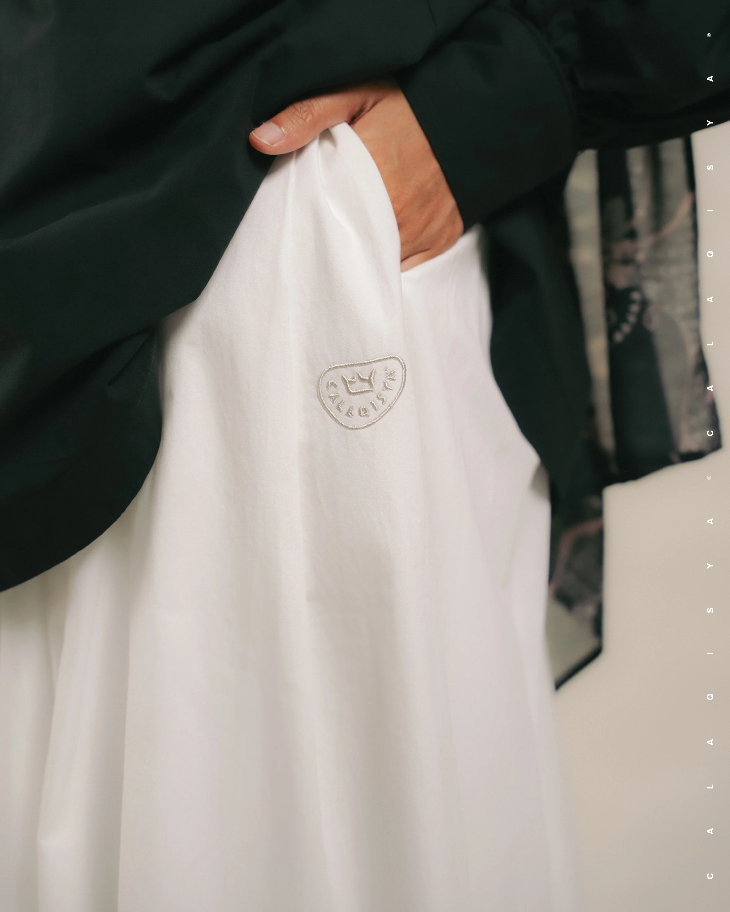 DARLA SKIRT (100% COTTON) IN WHITE - Image 3