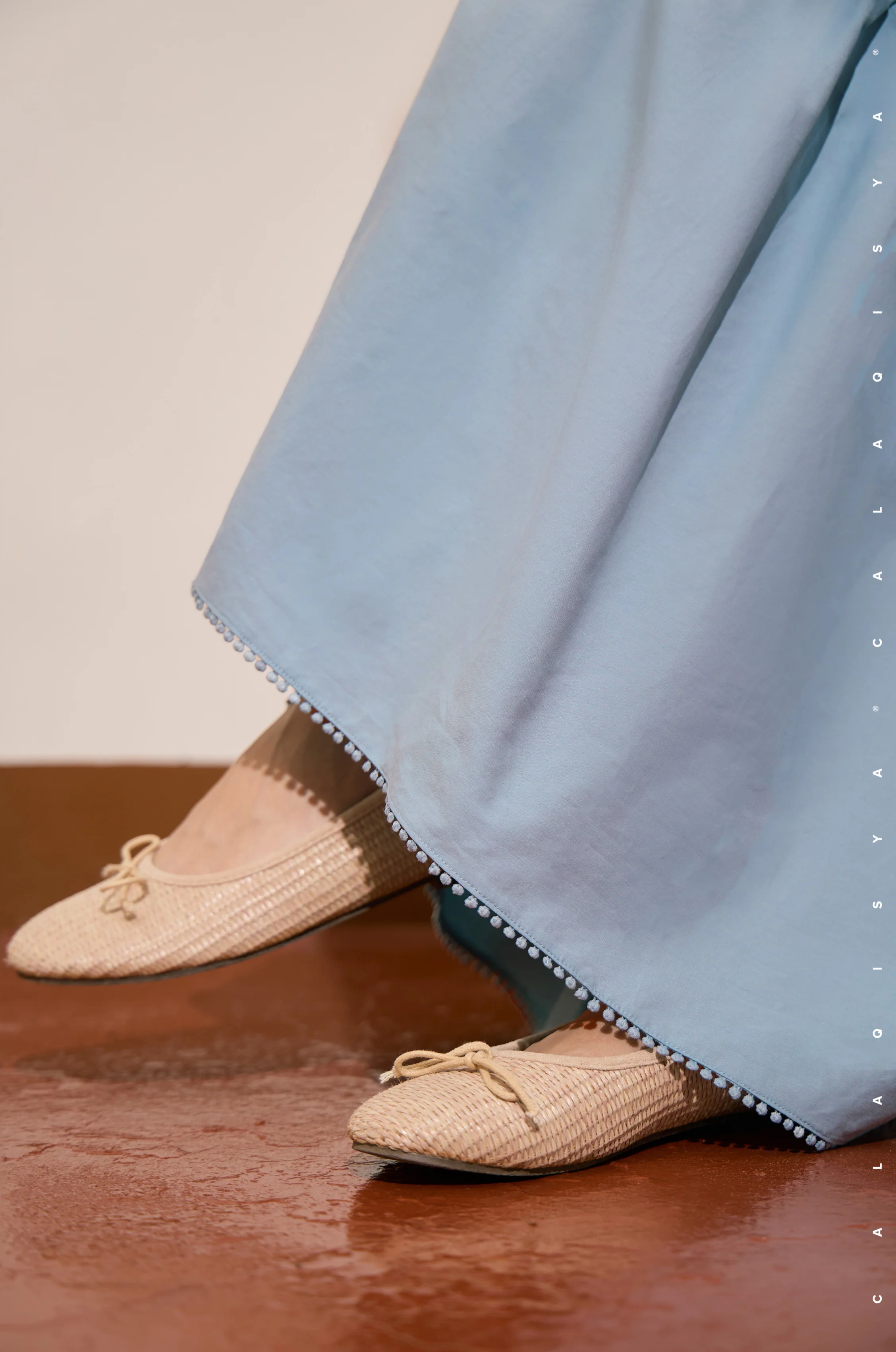 DDAY TIERED SKIRT IN MISTY BLUE - Image 3