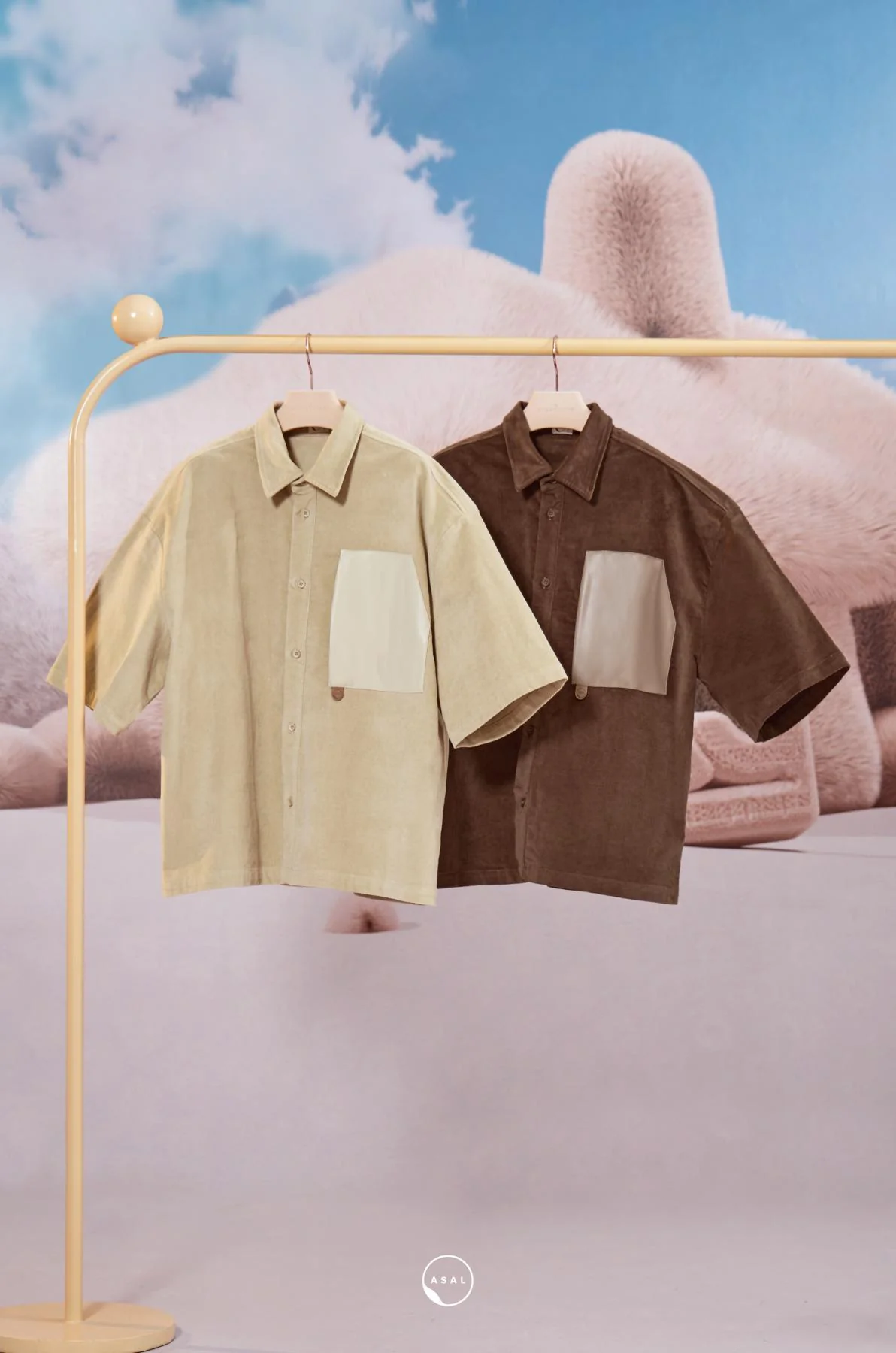 EGE CROP OVERSHIRT IN FRENCH OAK - Image 4