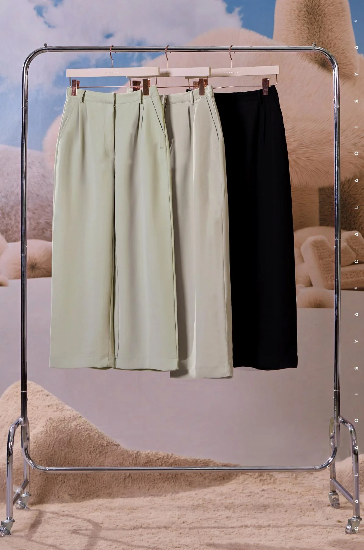 ELLIS STRAIGHT PANTS IN GREEN HAZE - Image 4