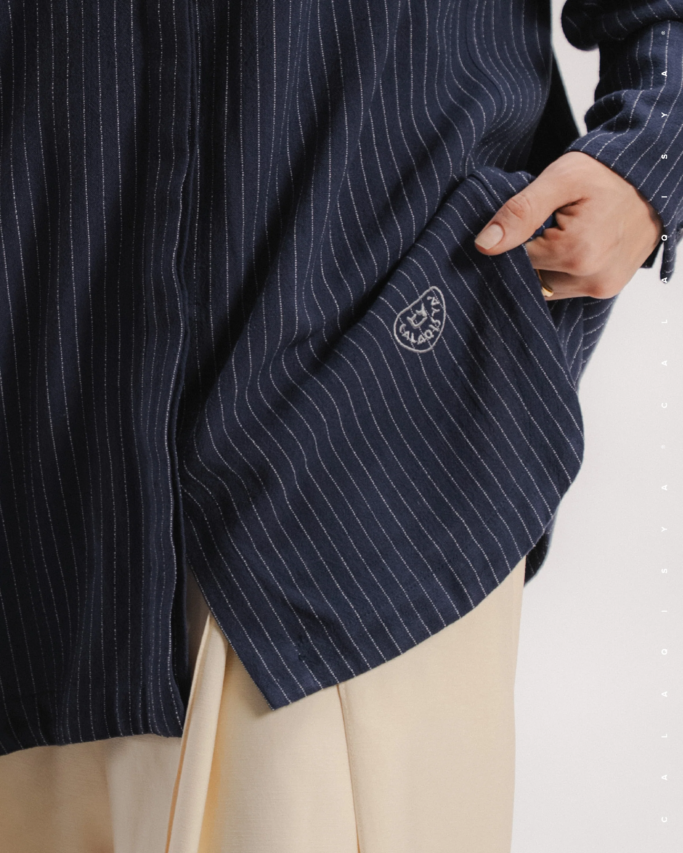EVERYDAY STRIPE SHIRT IN BARITONE BLUE