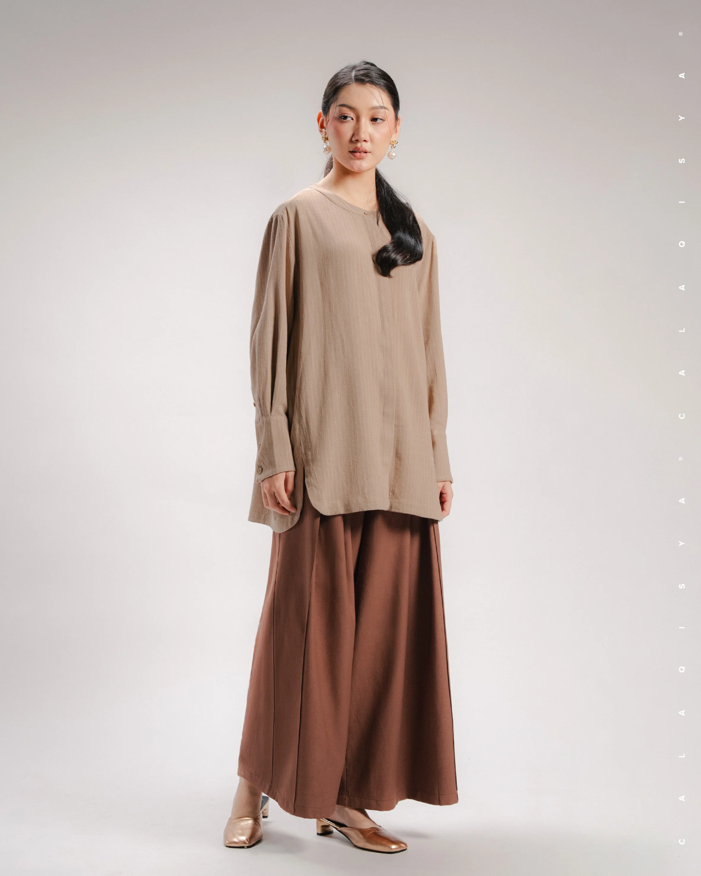 EVERYDAY STRIPE SHIRT IN CUBAN SAND - Image 3
