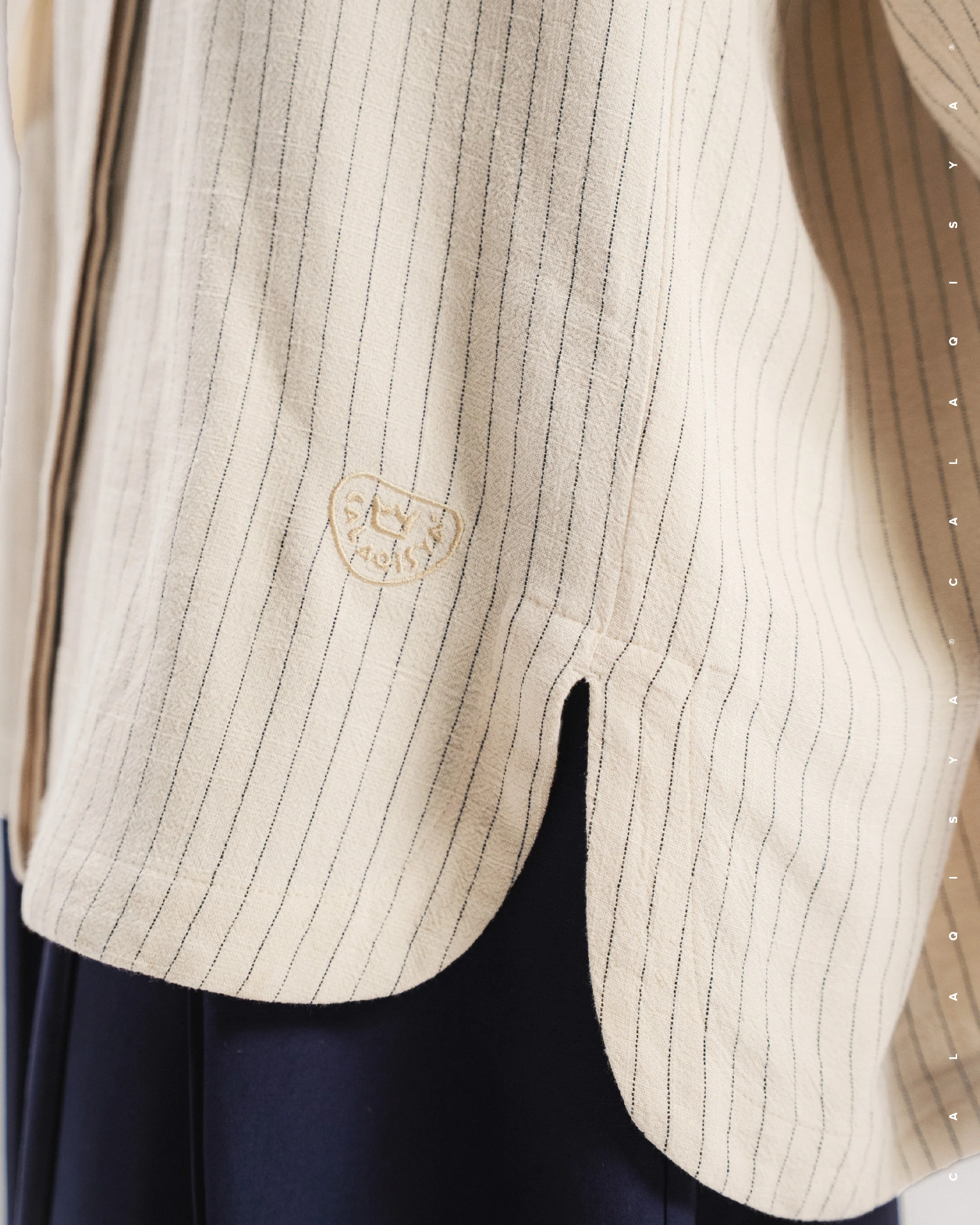 EVERYDAY STRIPE SHIRT IN DAWN - Image 3