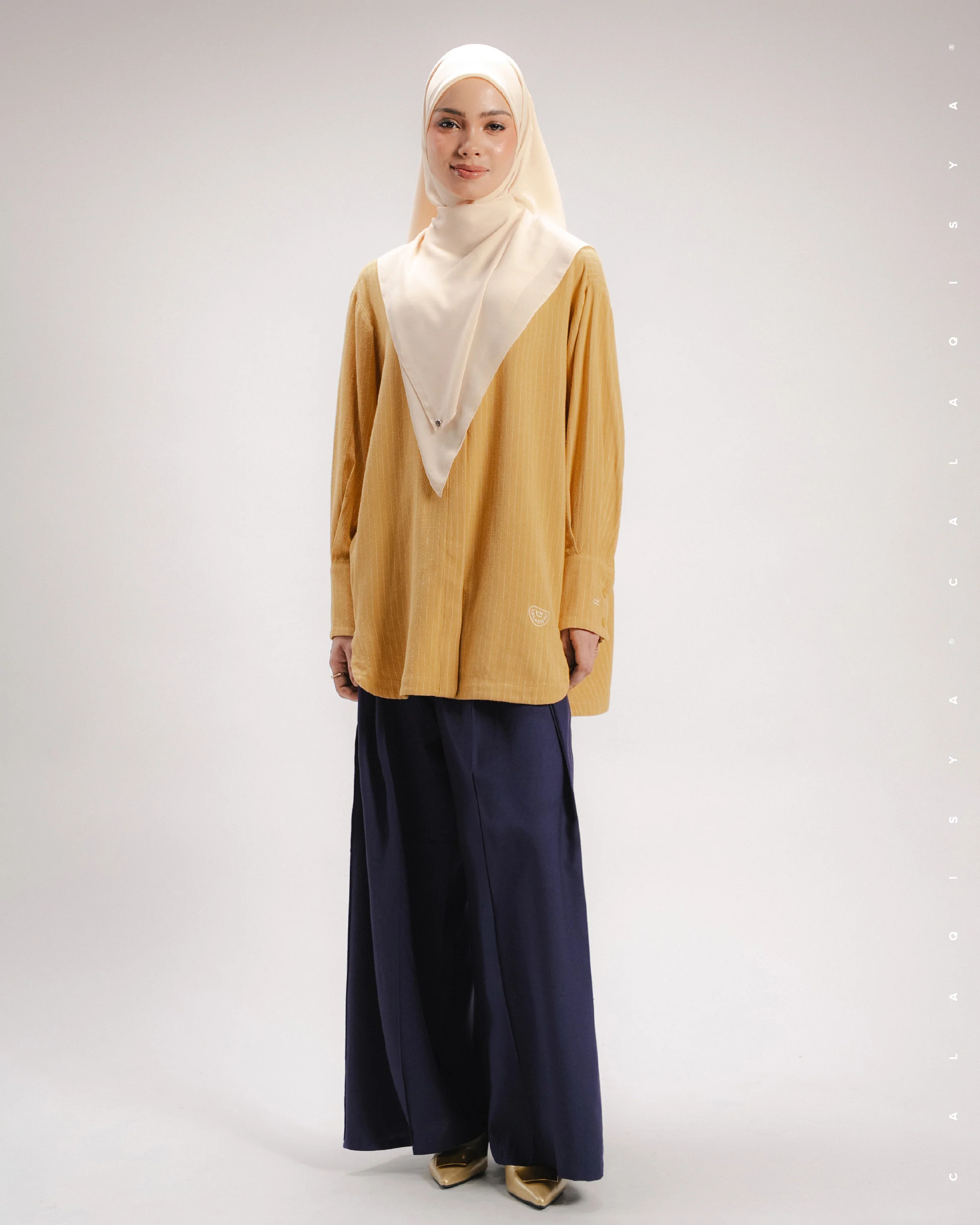 EVERYDAY STRIPE SHIRT IN TINSEL - Image 4