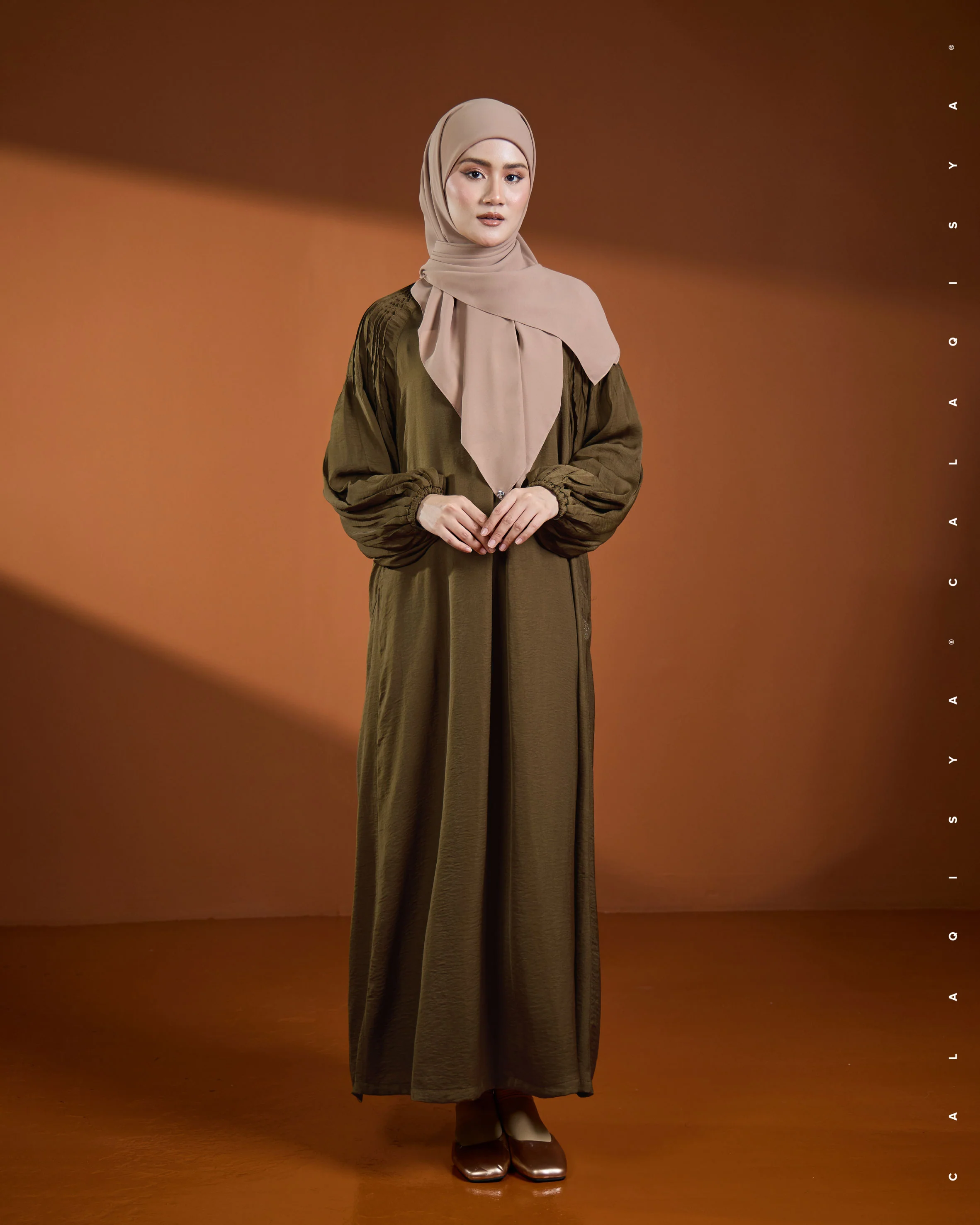 FAYE DRESS IN SEPIA - Image 3