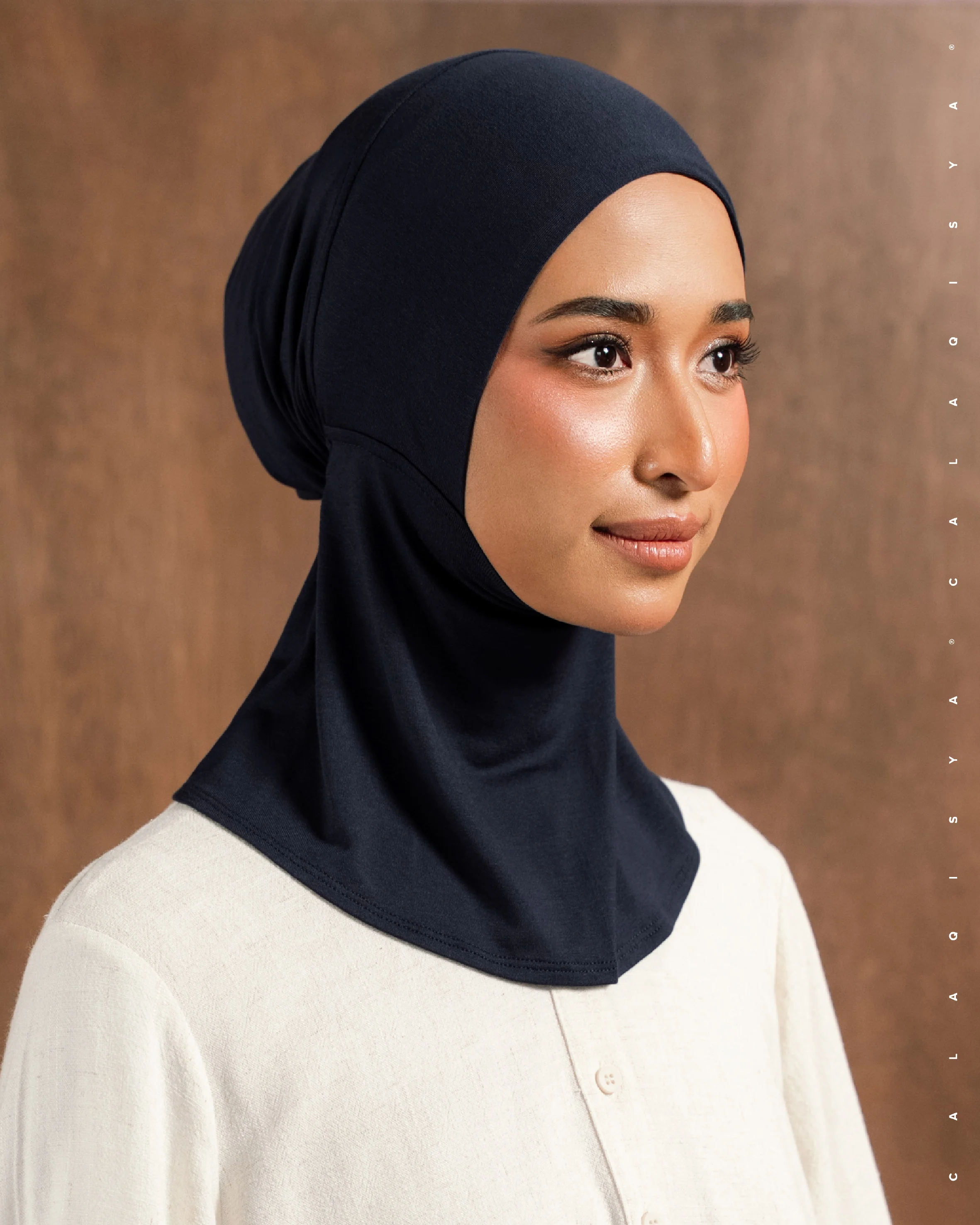 FULL UNDERSCARF IN NAVY BLUE (ODOURLESS)