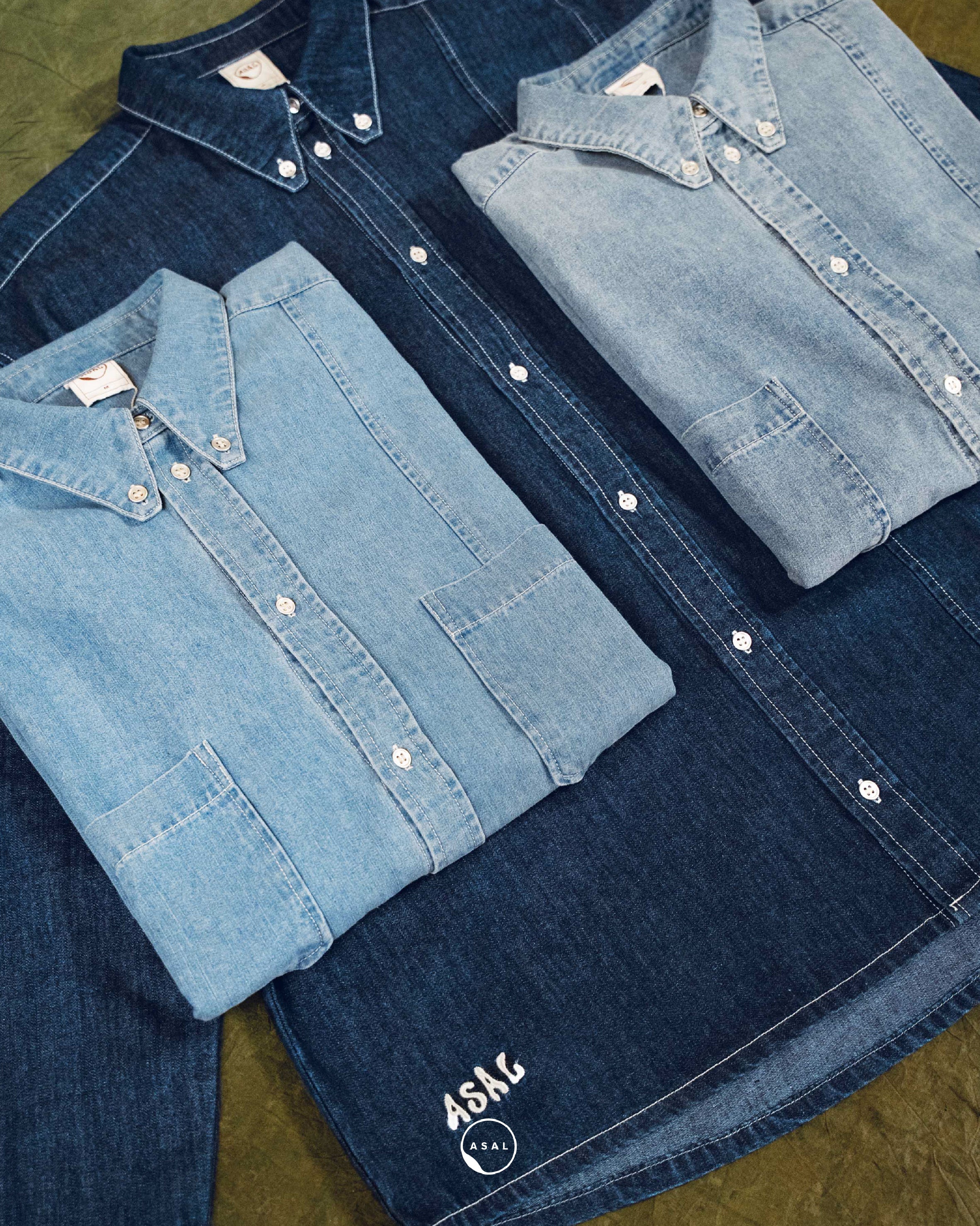 GARAGE JEANS SHIRT IN LIGHT BLUE DENIM - Image 3