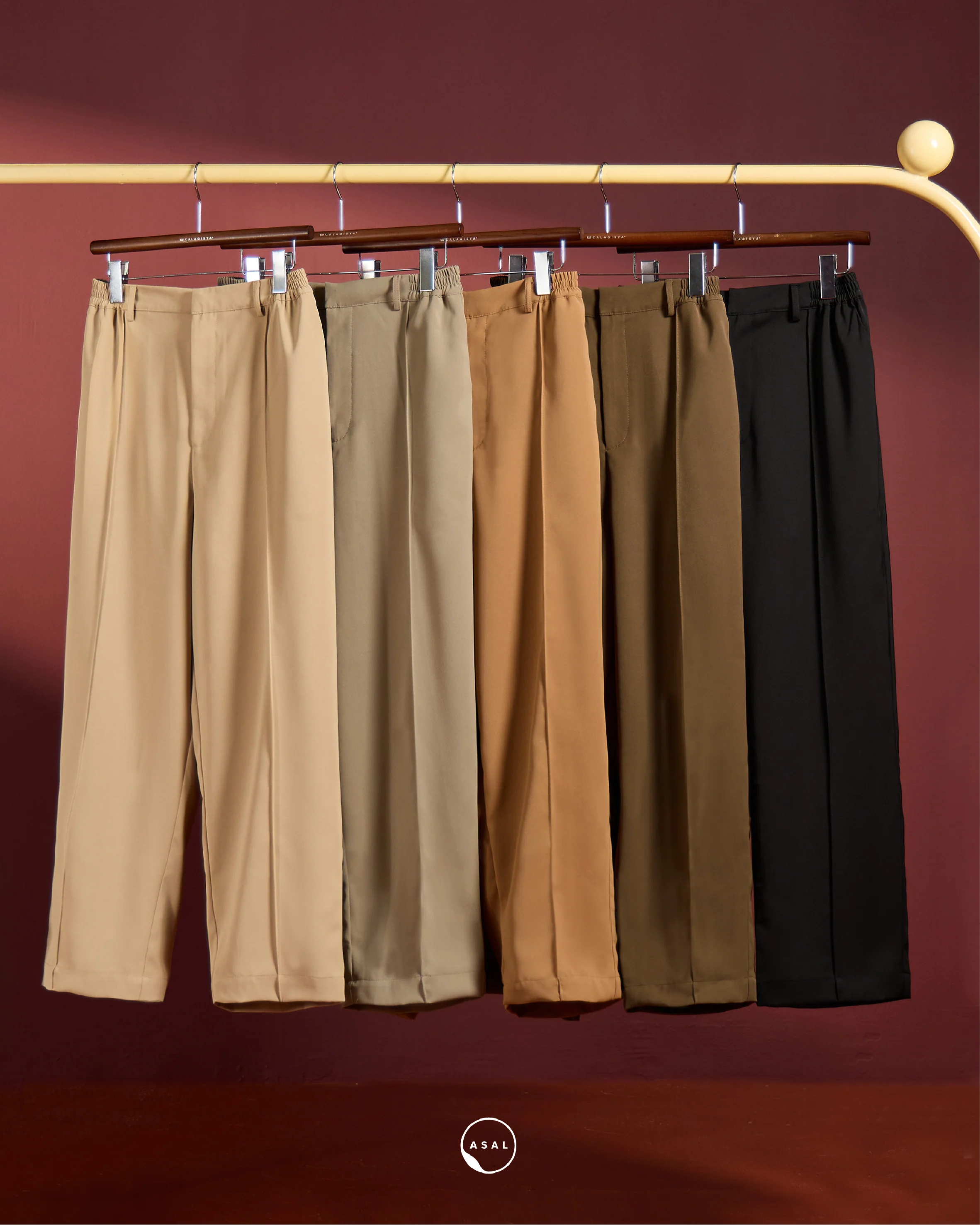JAGI STRAIGHT PANTS IN CASHEW - Image 4