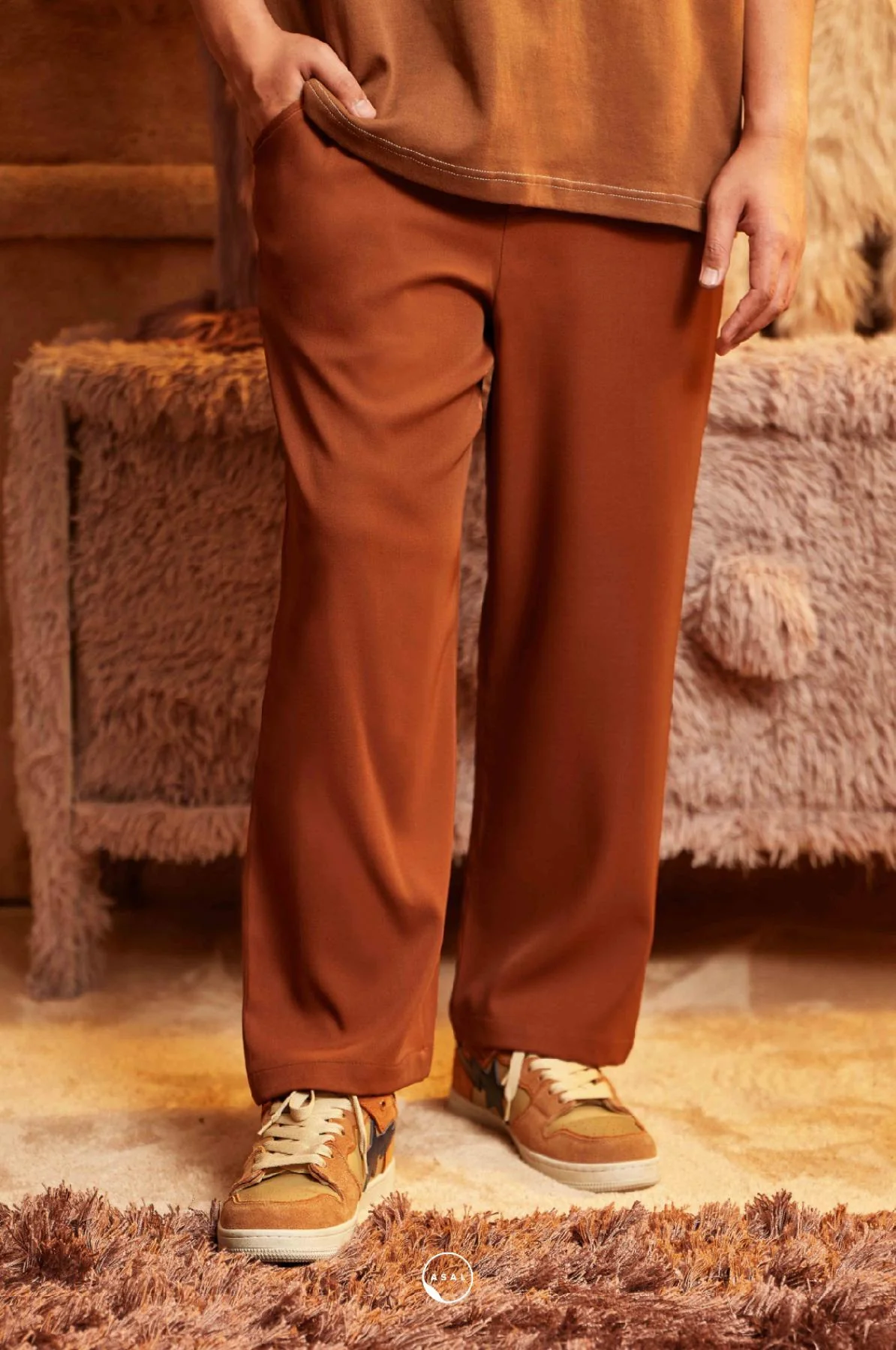 KIM PANTS IN POTTERS CLAY - Image 3