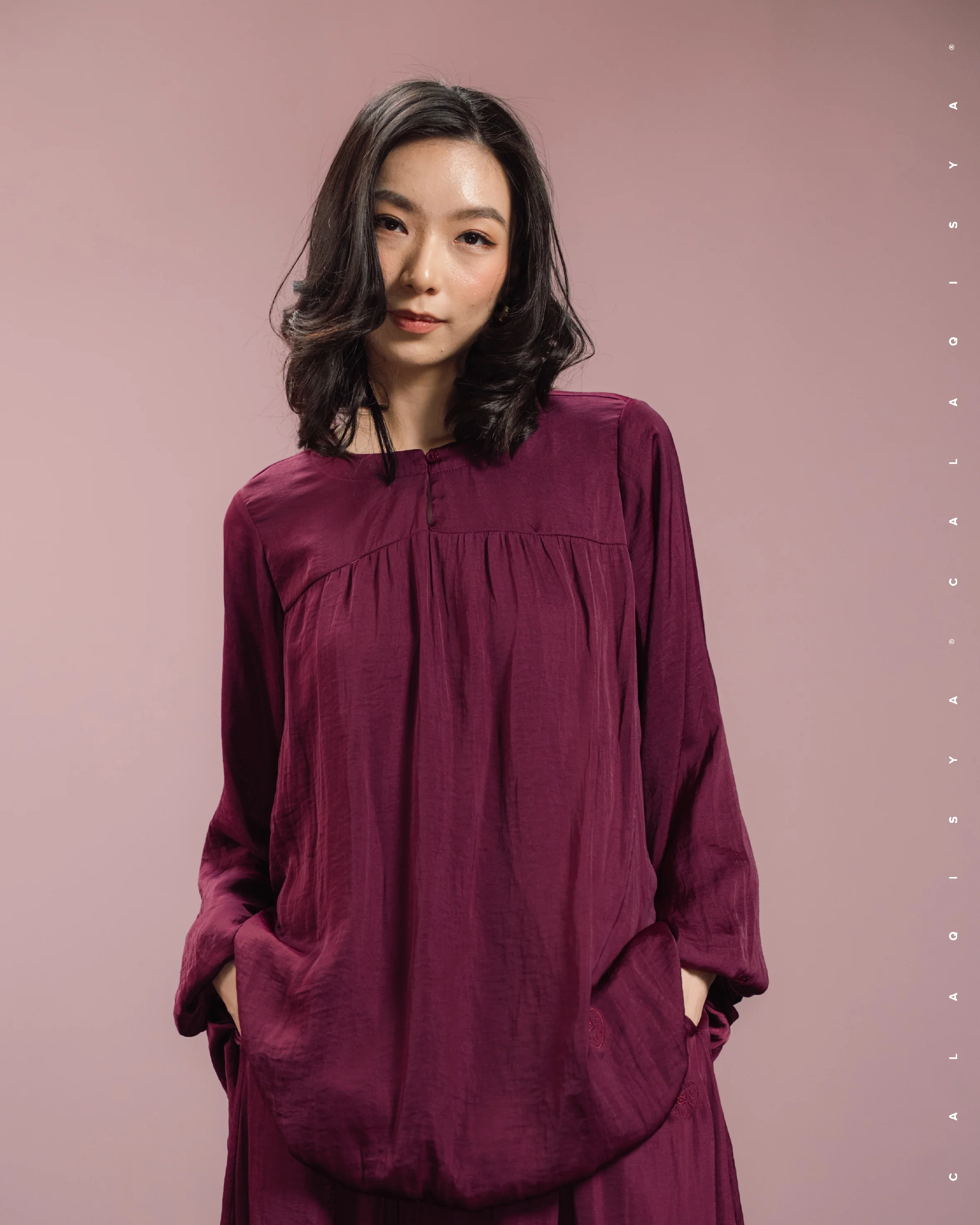 LAUREL BUBBLE TOP IN PORT ROYALE - Image 3