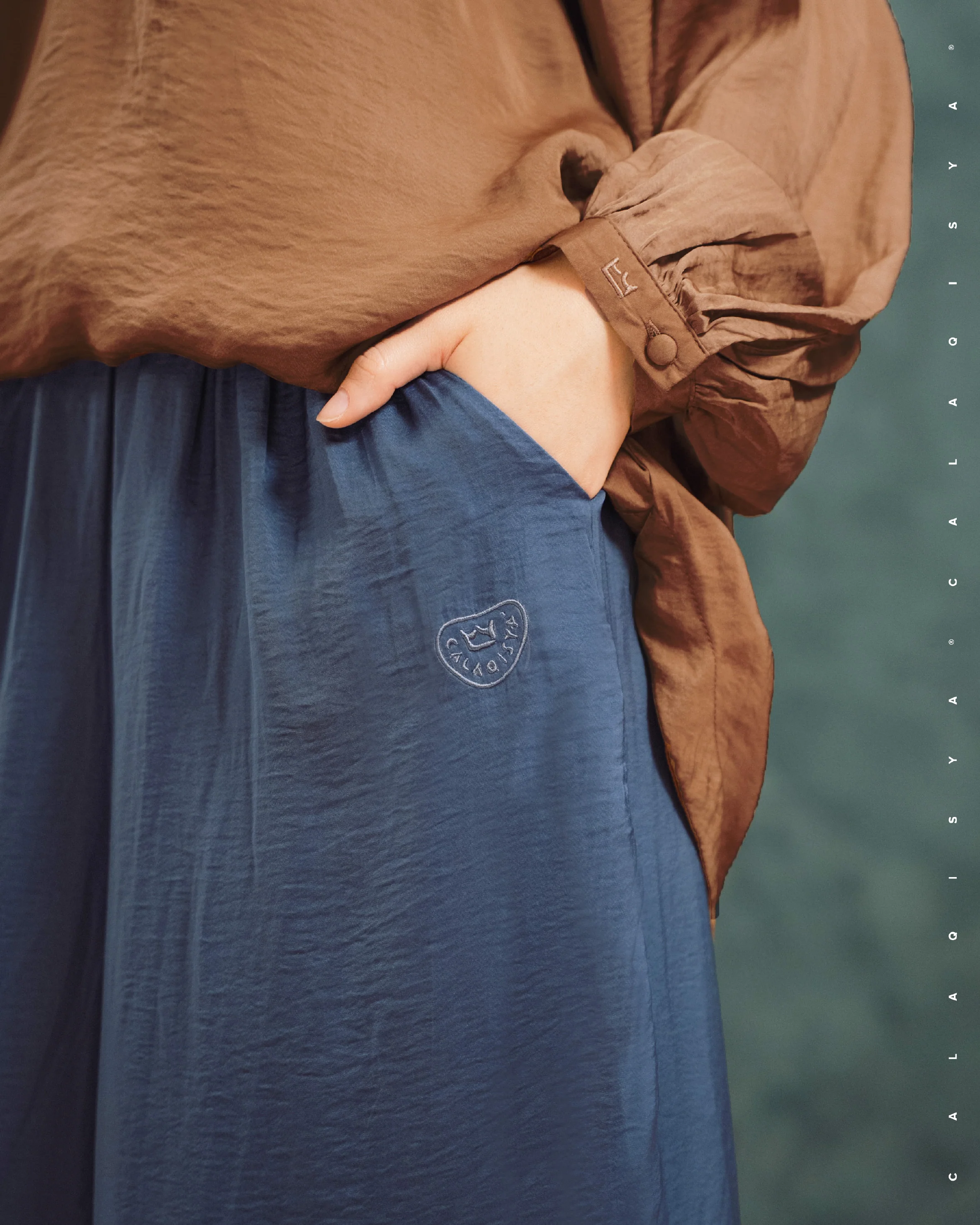 LAUREL WIDE PANTS IN CROWN BLUE - Image 3
