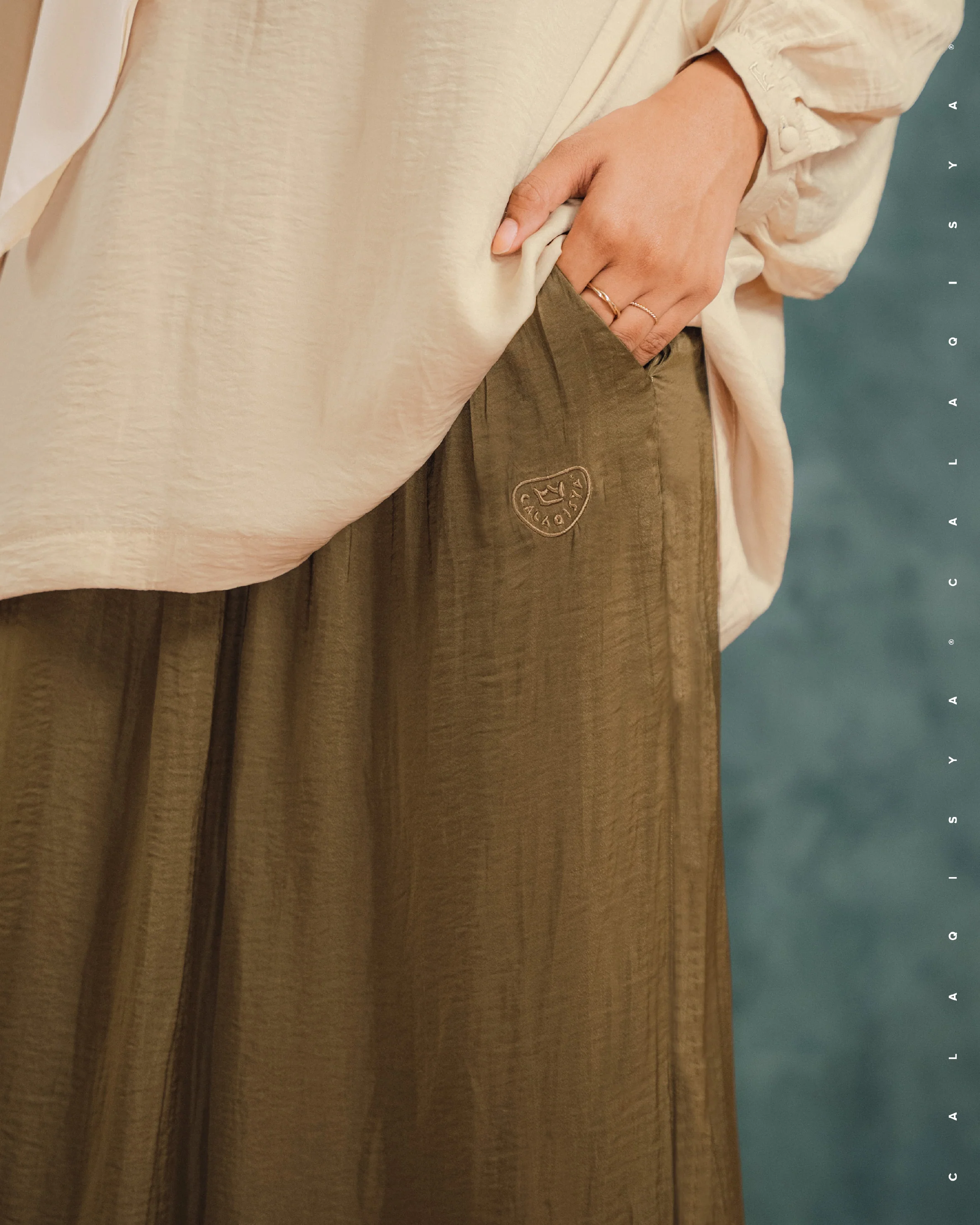 LAUREL WIDE PANTS IN SEPIA - Image 3