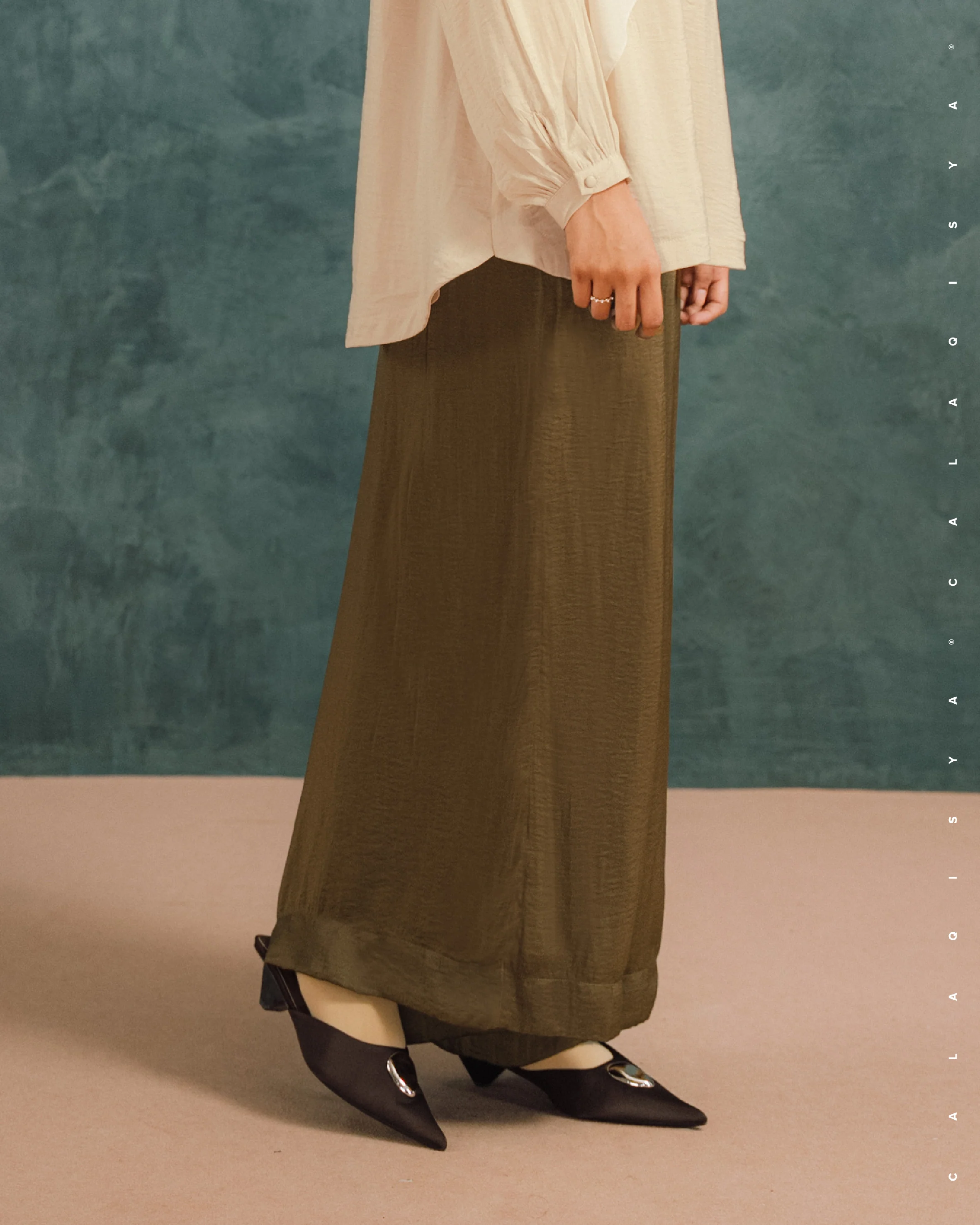 LAUREL WIDE PANTS IN SEPIA - Image 4