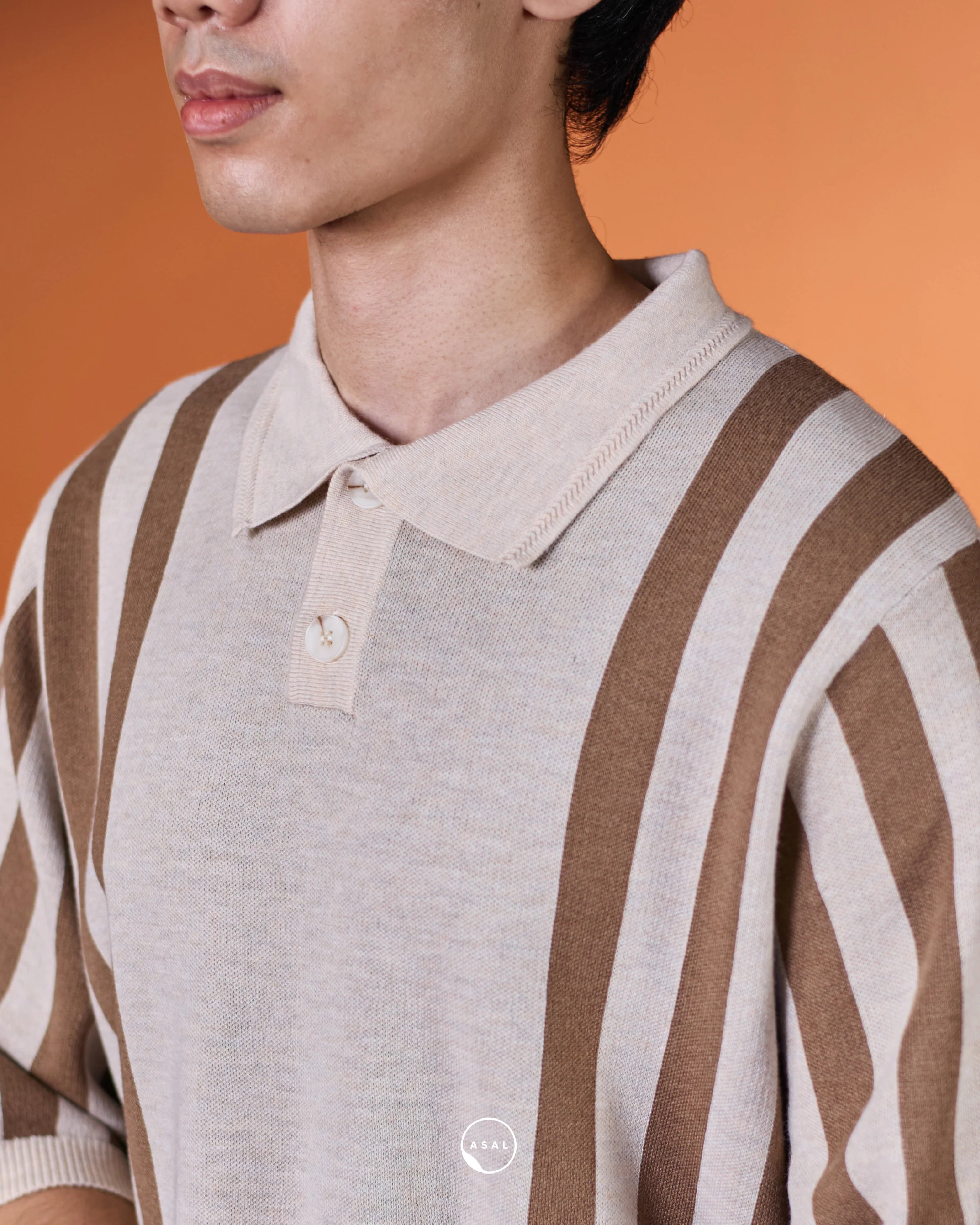 MAPLE POLO SHIRT IN BEAVER FUR - Image 3