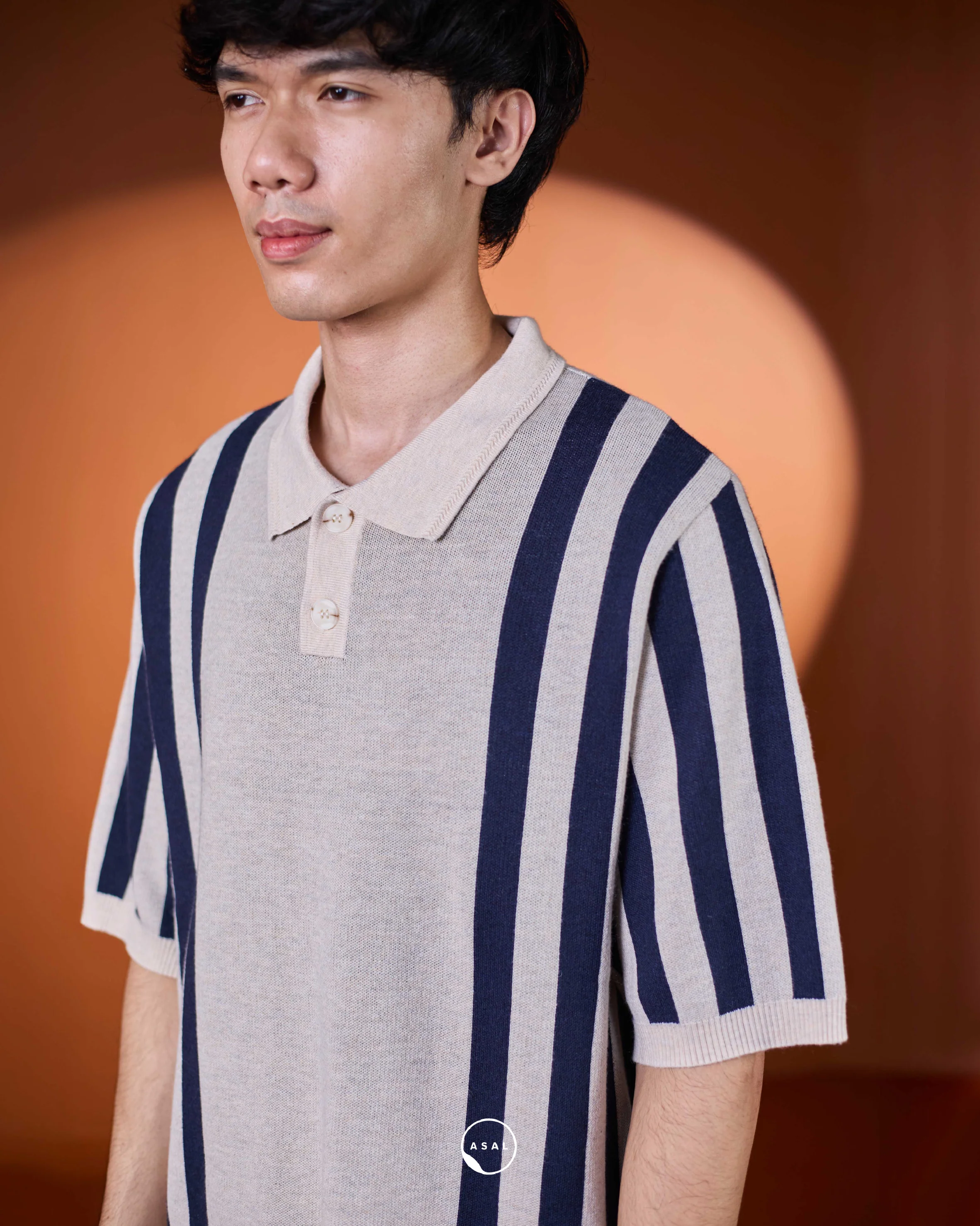 MAPLE POLO SHIRT IN EVENING BLUE - Image 3