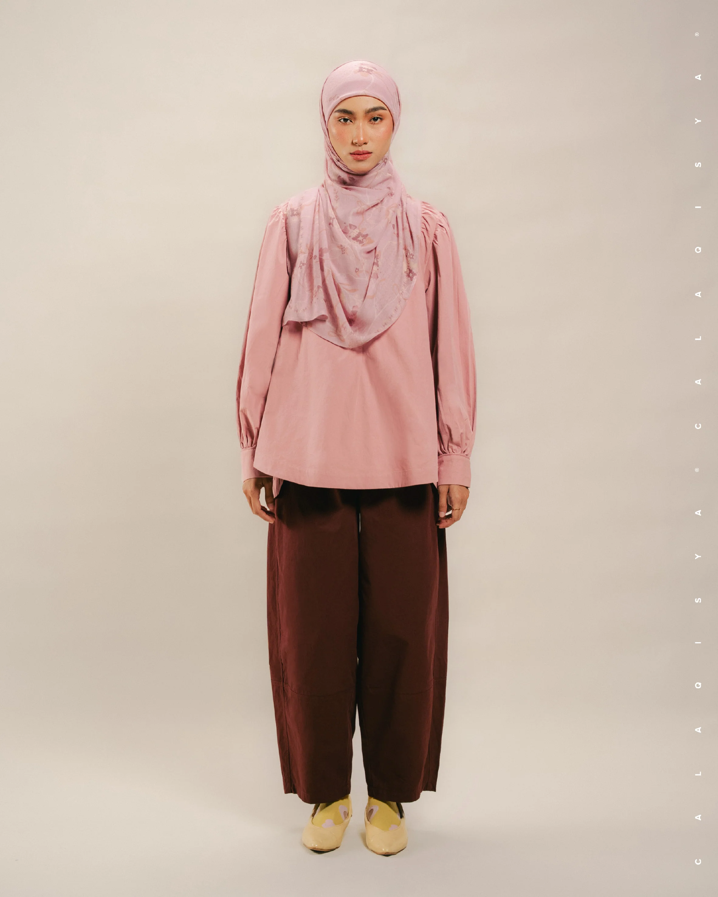 COCOON PANTS (100% COTTON) IN PORT ROYALE - Image 3