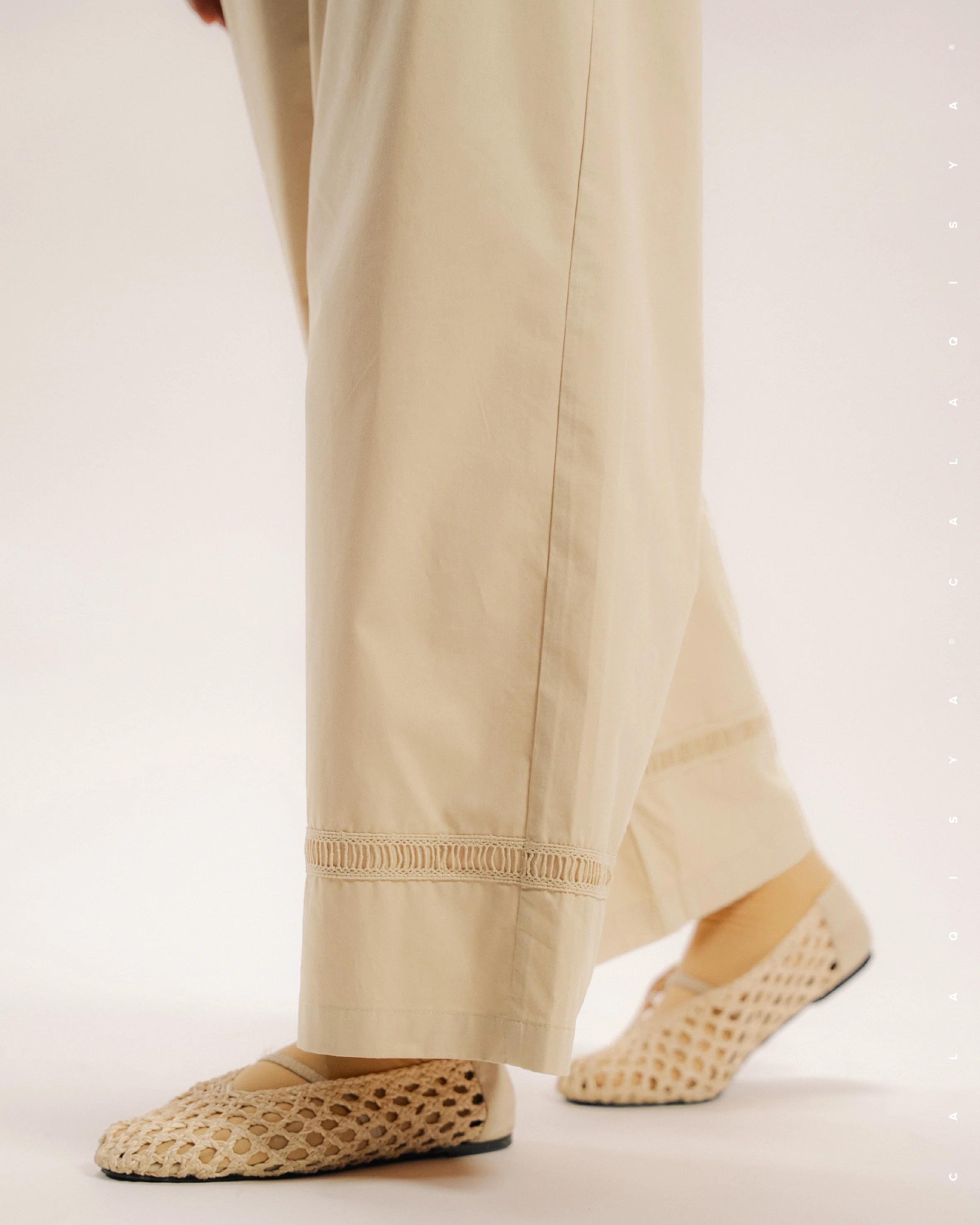 KORA PANTS (100% COTTON) IN APRICOT GELATO - Image 3