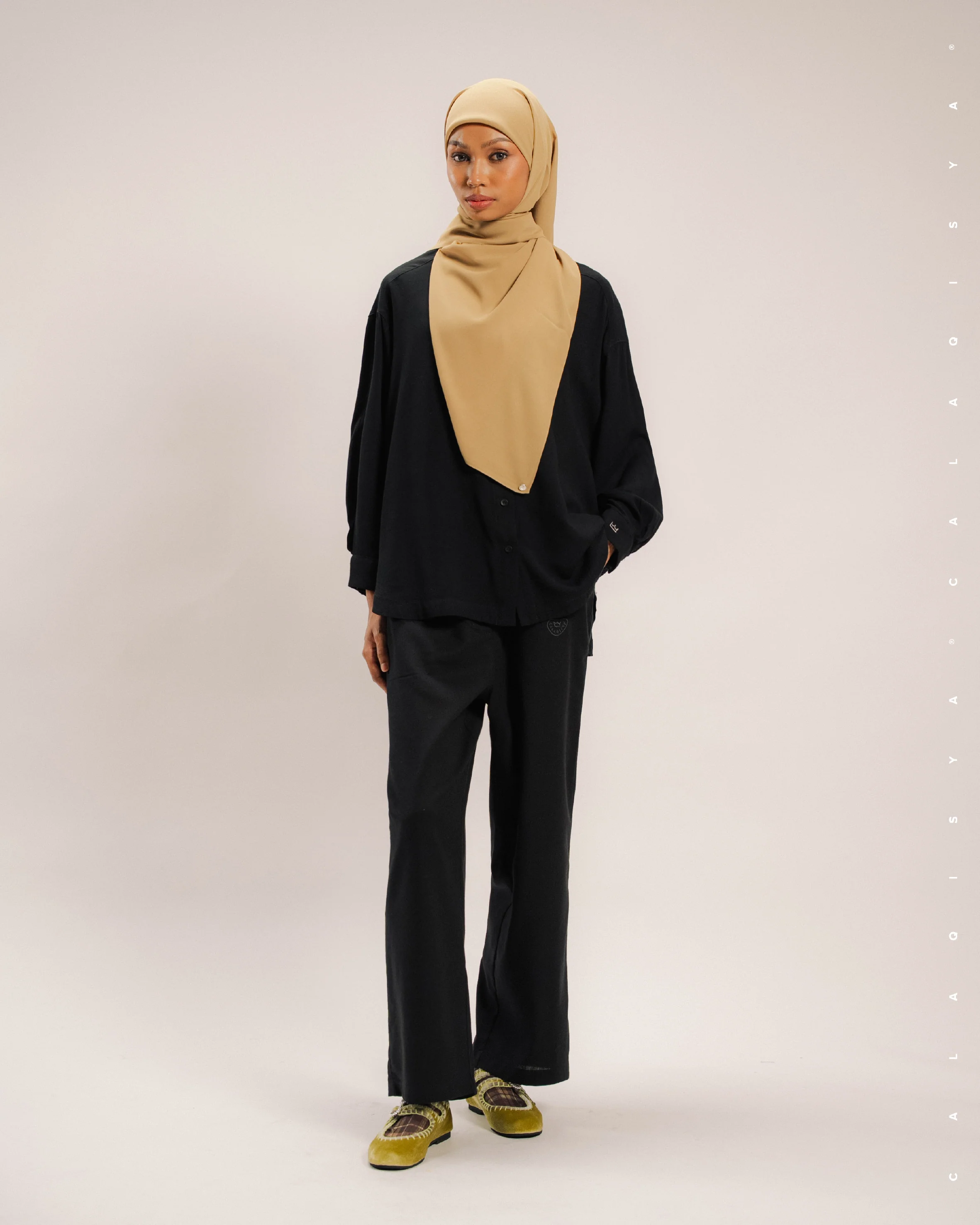 KORA PANTS (100% COTTON) IN BLACK - Image 3
