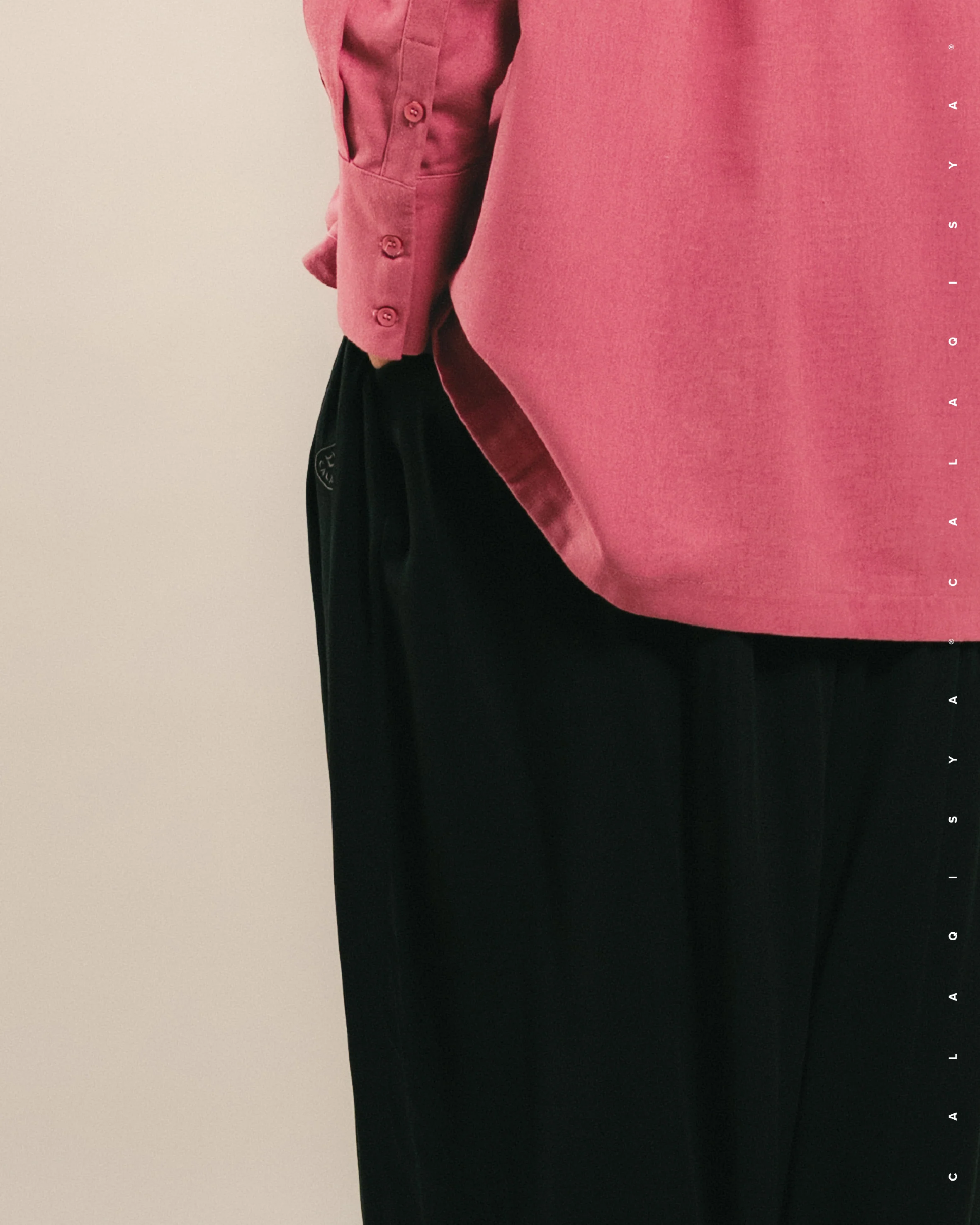 WAV PANTS (100% VISCOSE) IN BLACK - Image 3