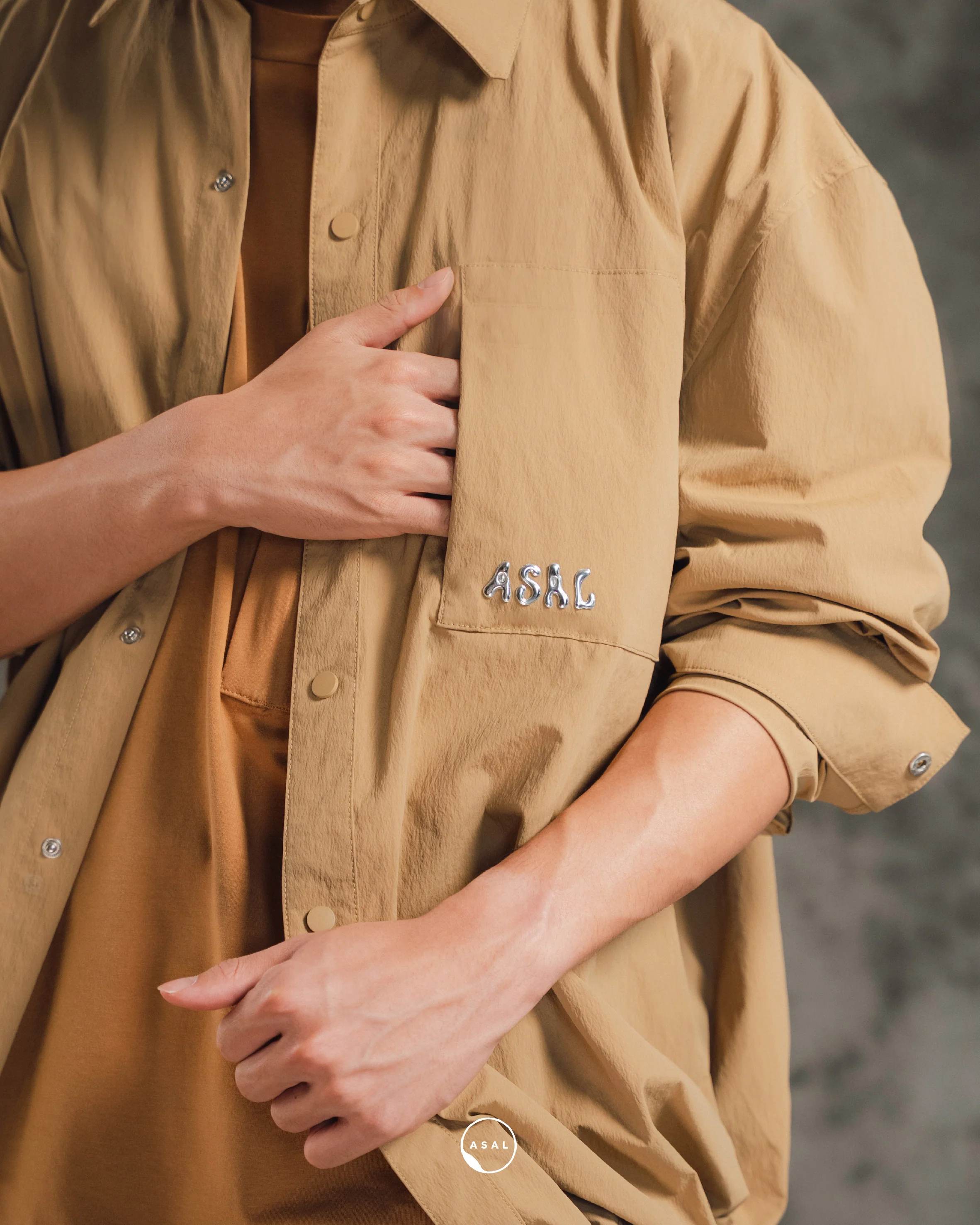 QUARTZ SHIRT IN TAFFY - Image 3