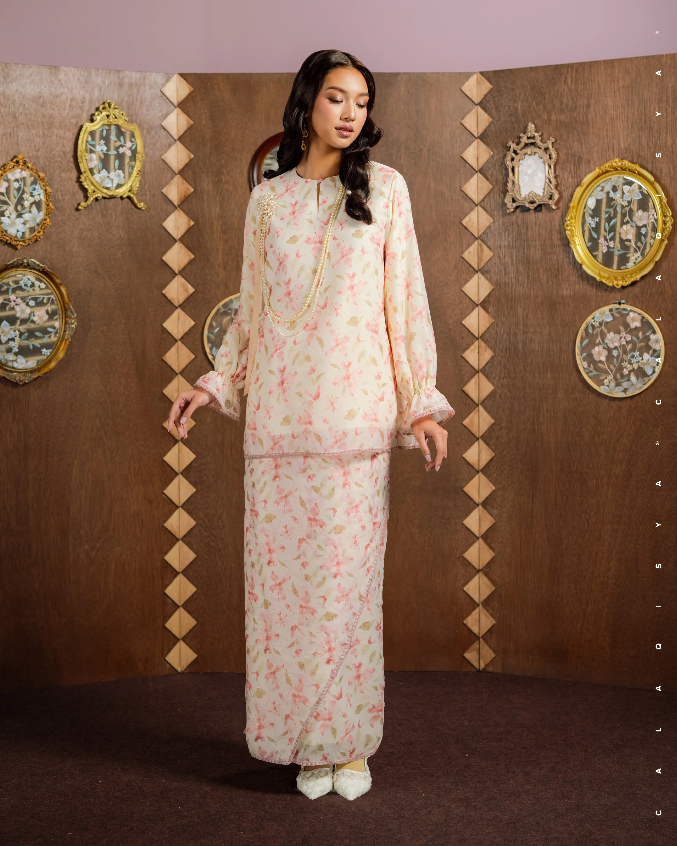 RAHAA IN BLUSHING ROSE (FULLY LINED)