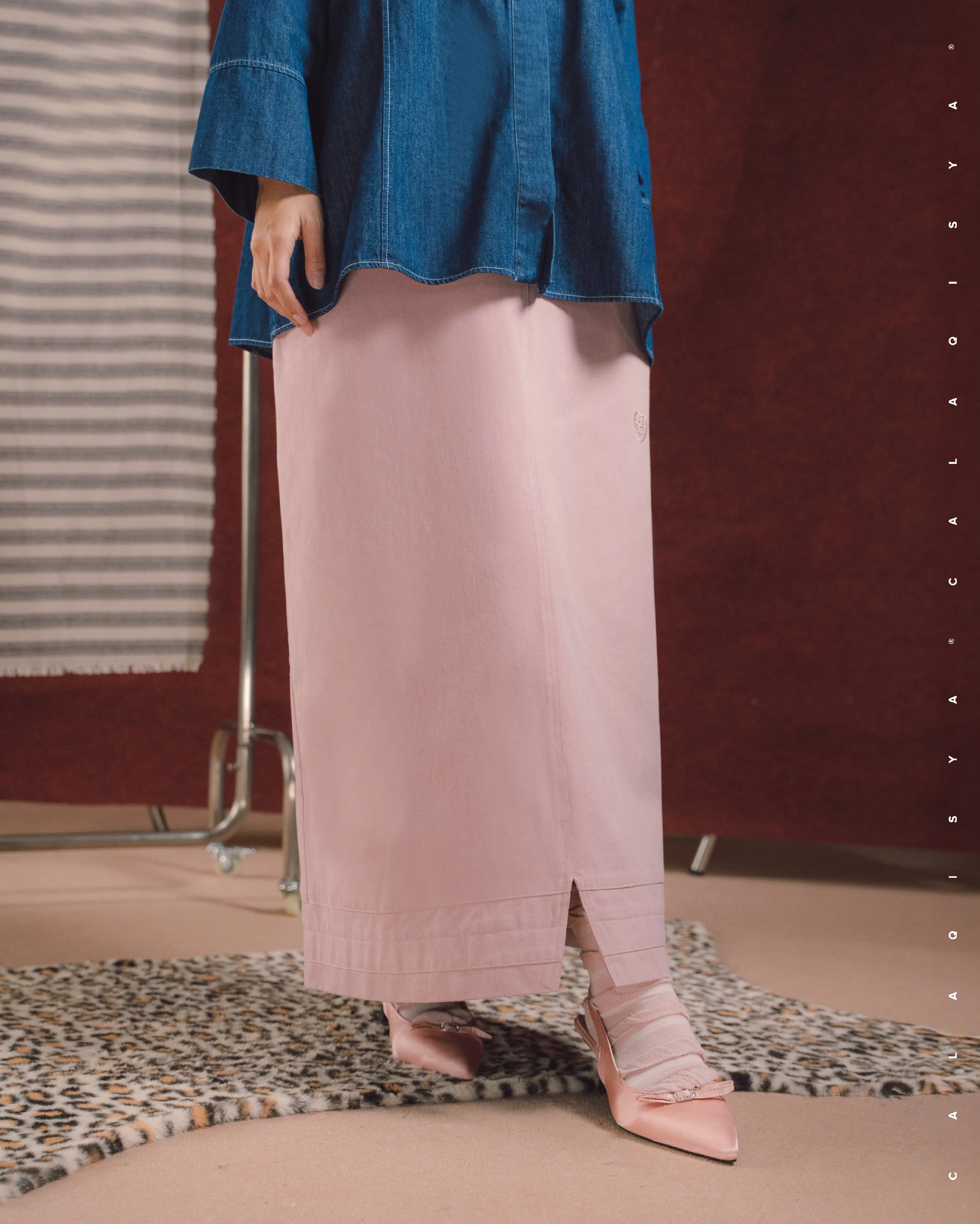 RANCH COOP SKIRT 2.0 IN MELLOW ROSE