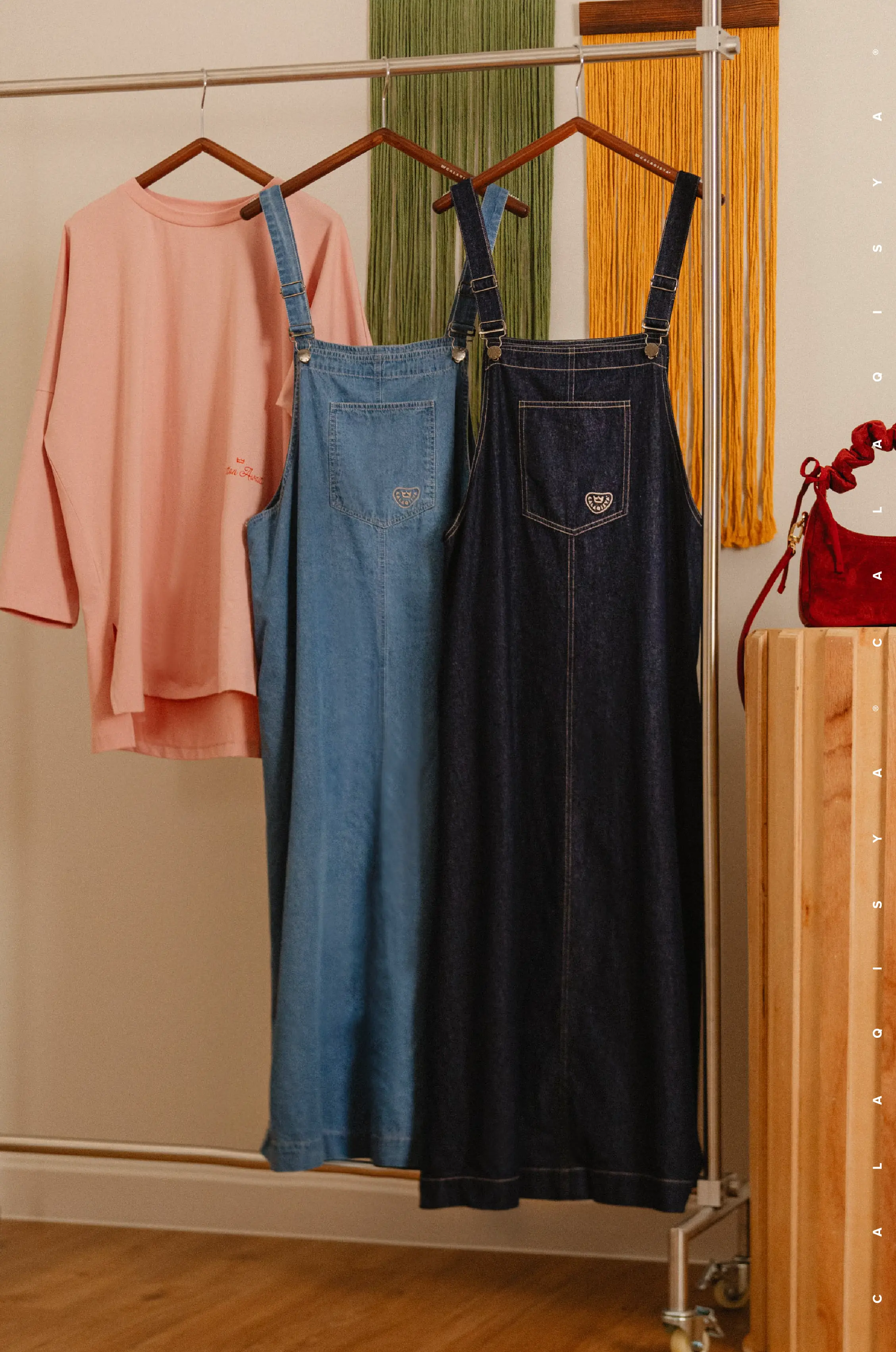 RANCH : HARVEST OVERALL DRESS 2.0 IN DARK BLUE DENIM - Image 4