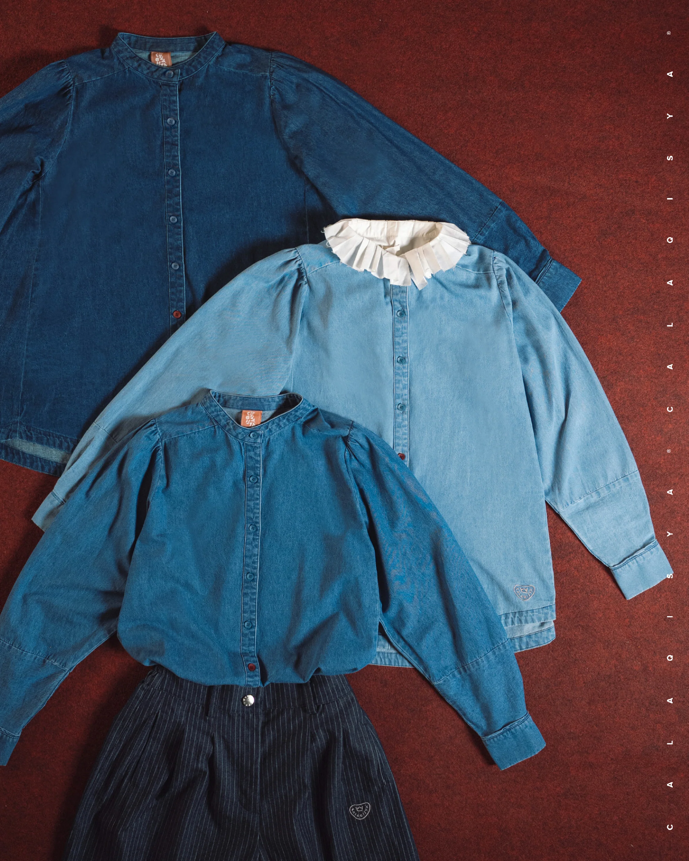 RANCH TILLY TOP IN BLUE DENIM - Image 4