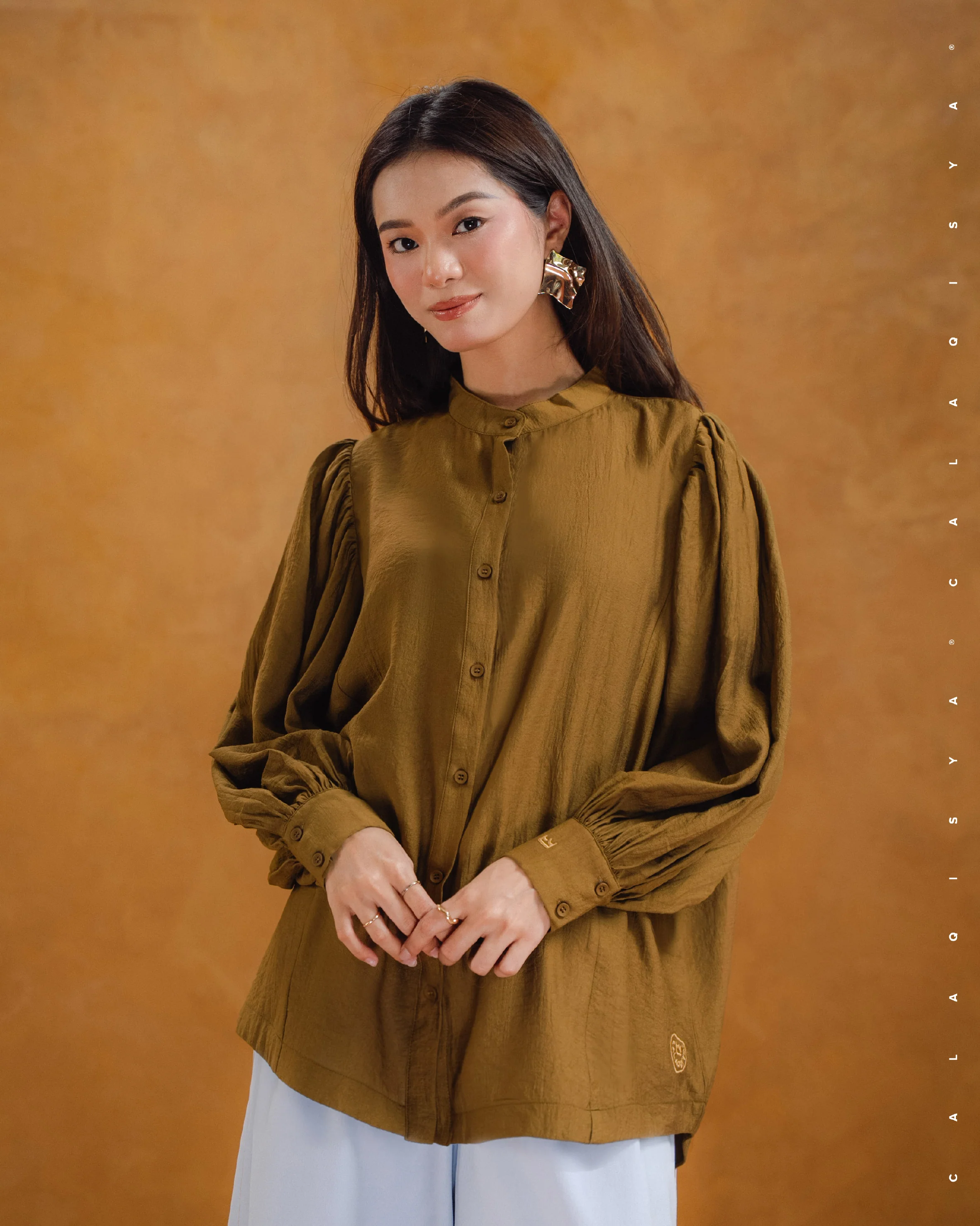 RESORT : GIRI BLOUSE 2.0 IN BREEN