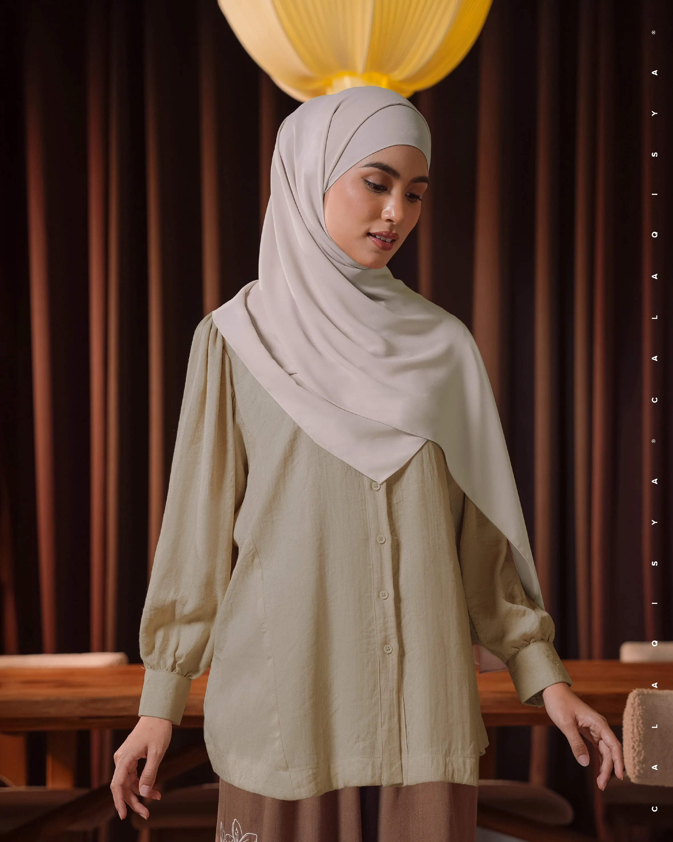 RESORT: GIRI BLOUSE 3.0 IN ALMOND BUFF