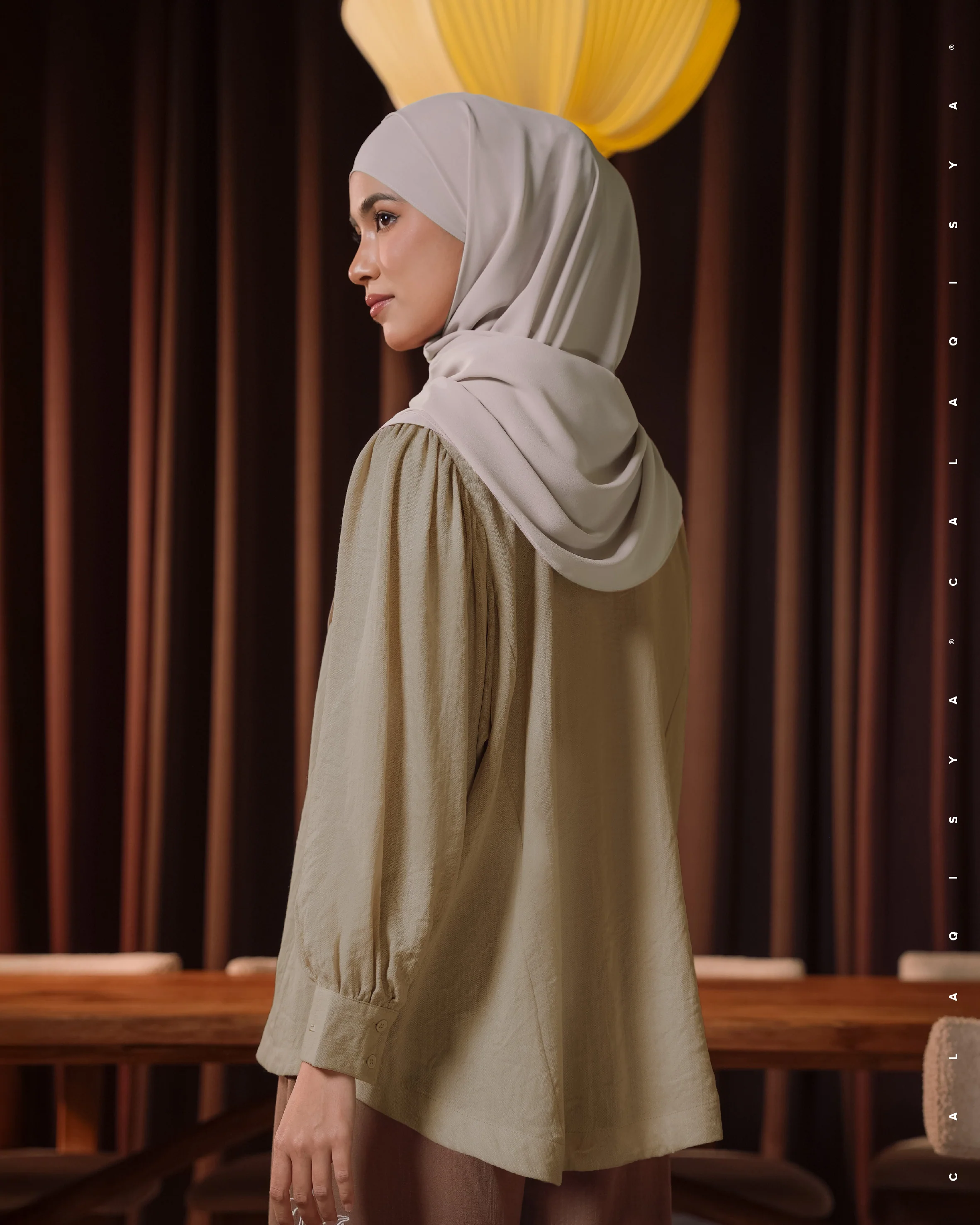 RESORT: GIRI BLOUSE 3.0 IN ALMOND BUFF - Image 2