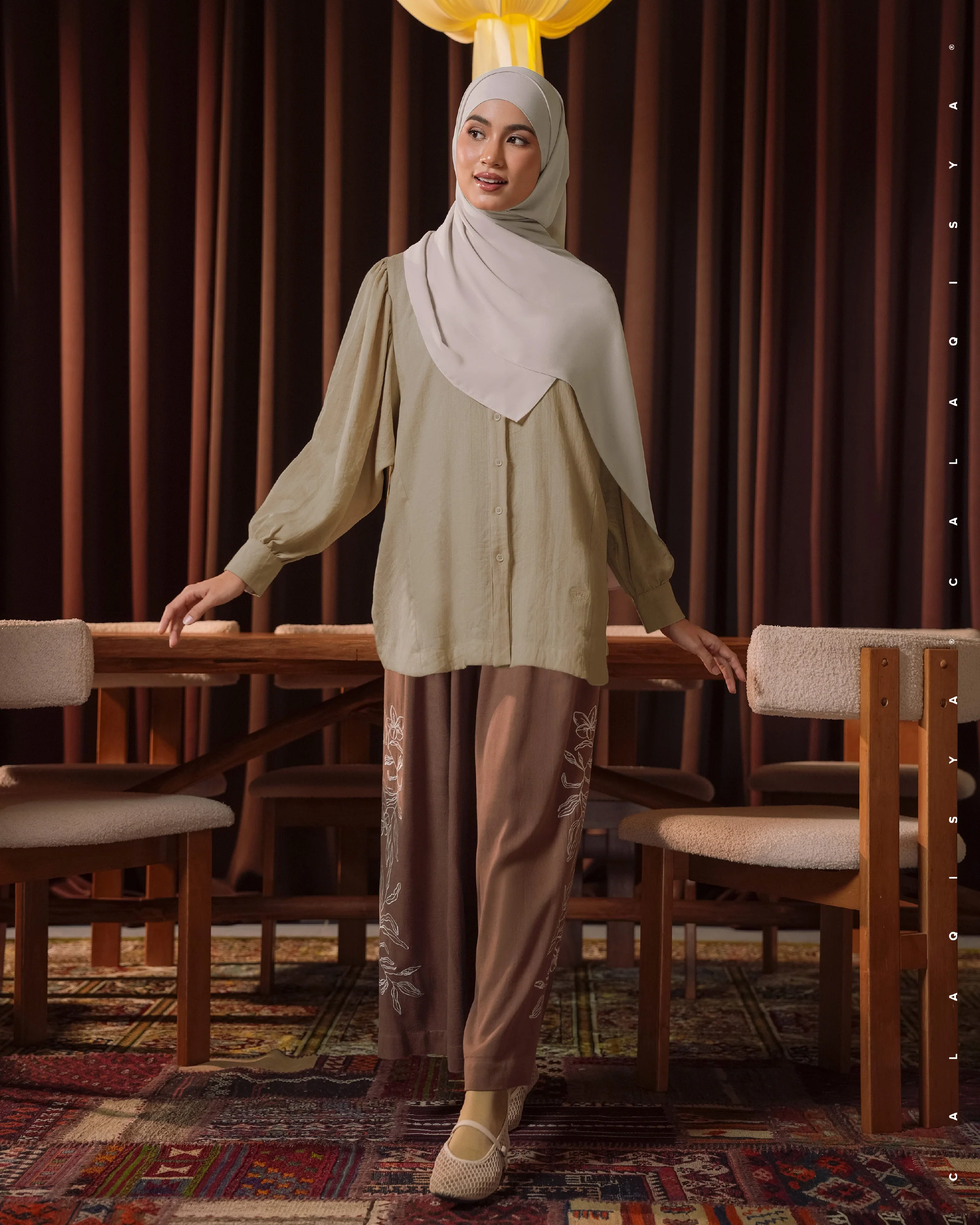 RESORT: GIRI BLOUSE 3.0 IN ALMOND BUFF - Image 3