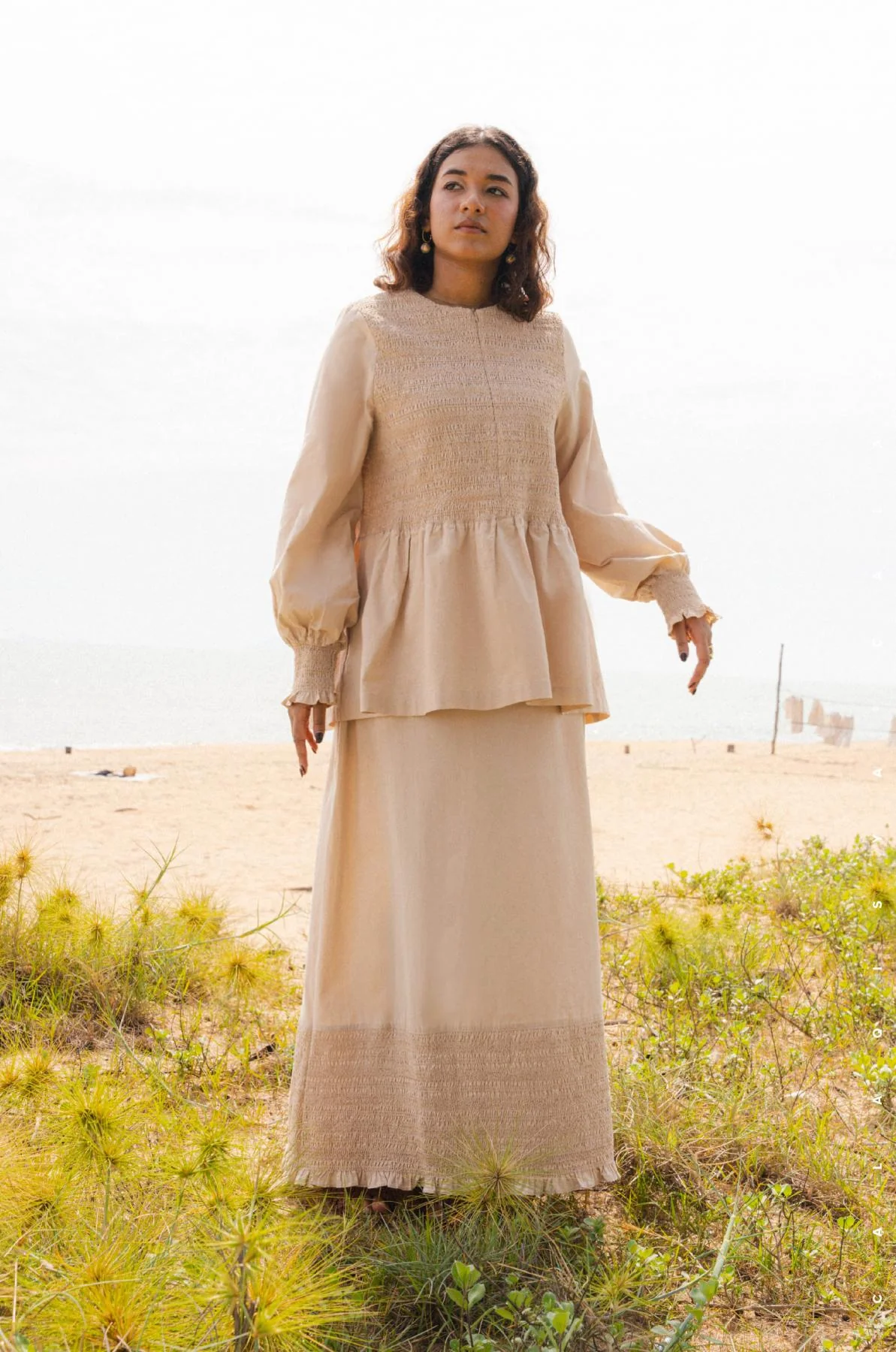 RESORT: RUI SKIRT IN EGRET - Image 2