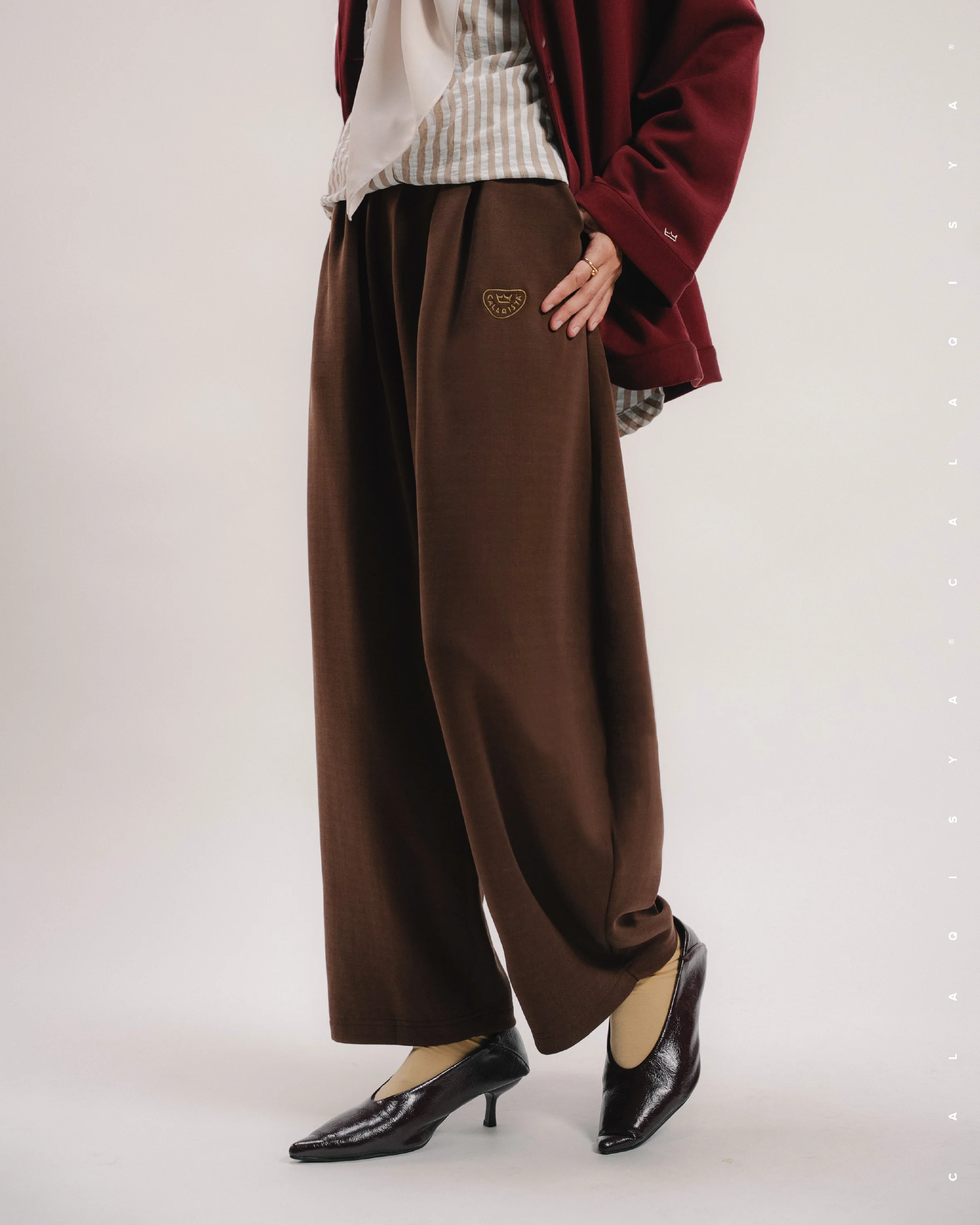 RUSH COCOON PANTS IN CHICORY COFFEE - Image 3