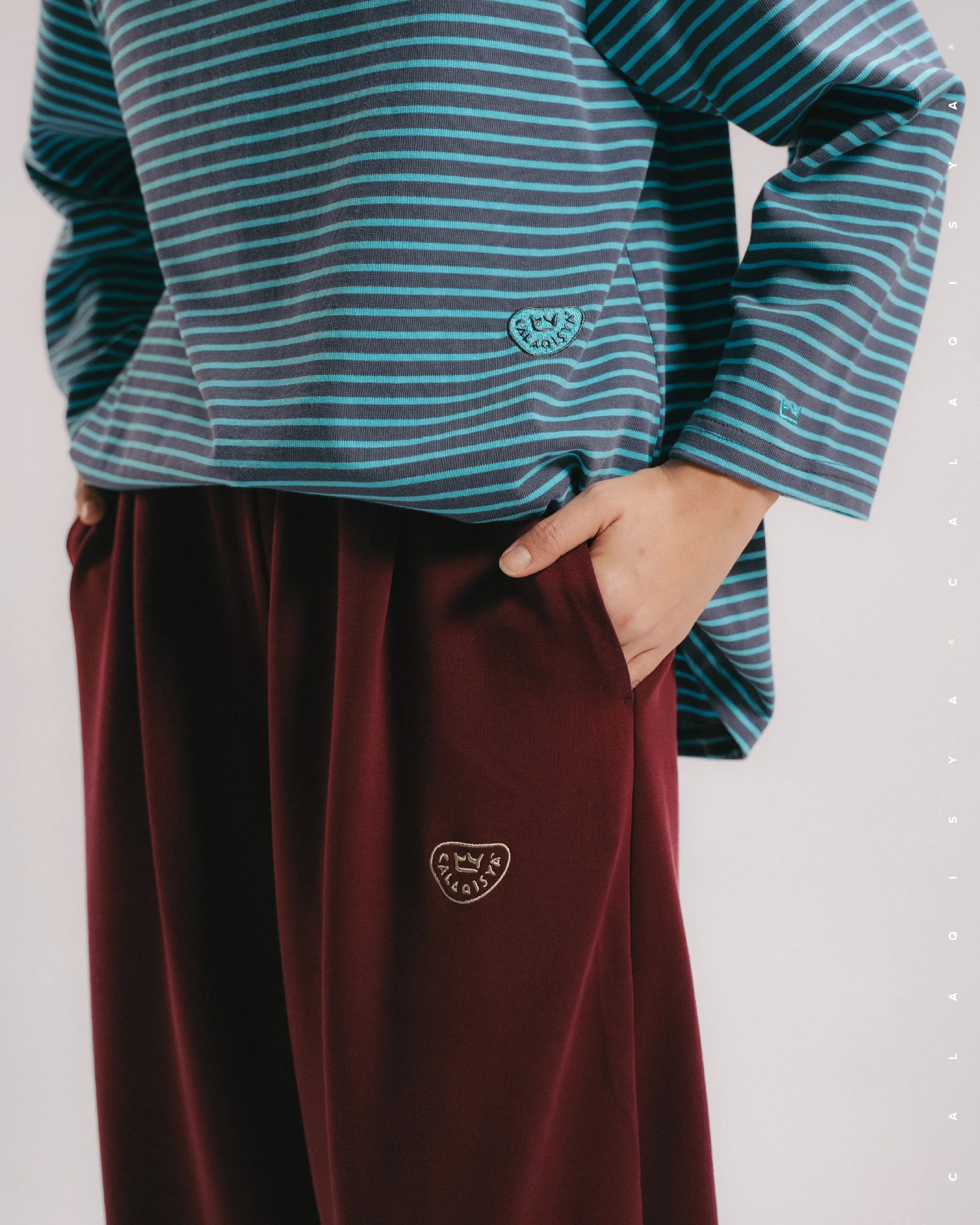 RUSH COCOON PANTS IN PORT ROYALE - Image 3