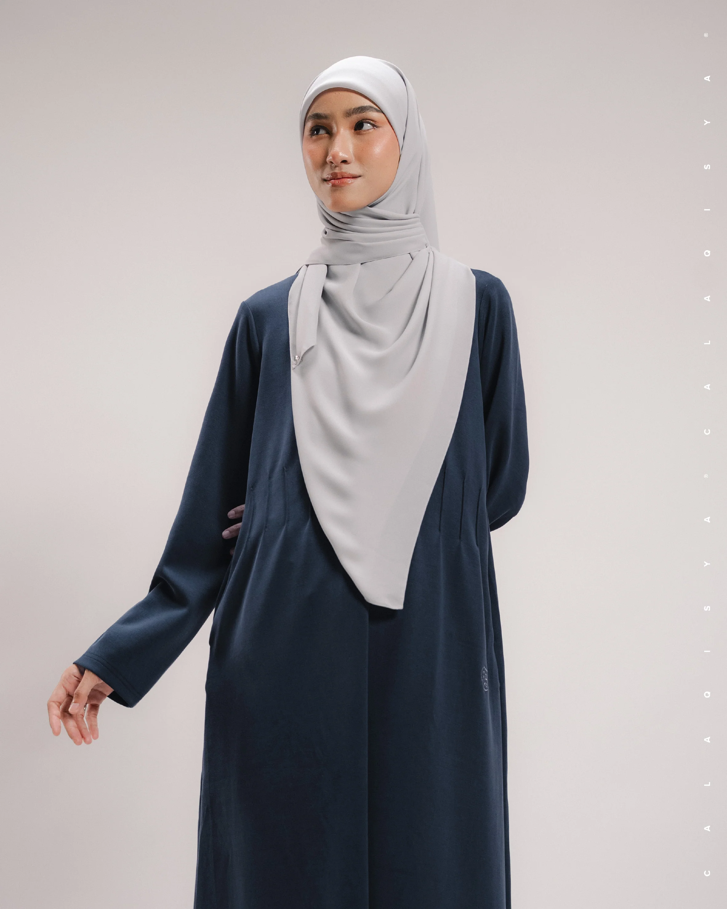 RUSH DOVE PINTUCK DRESS IN SEABORNE - Image 3