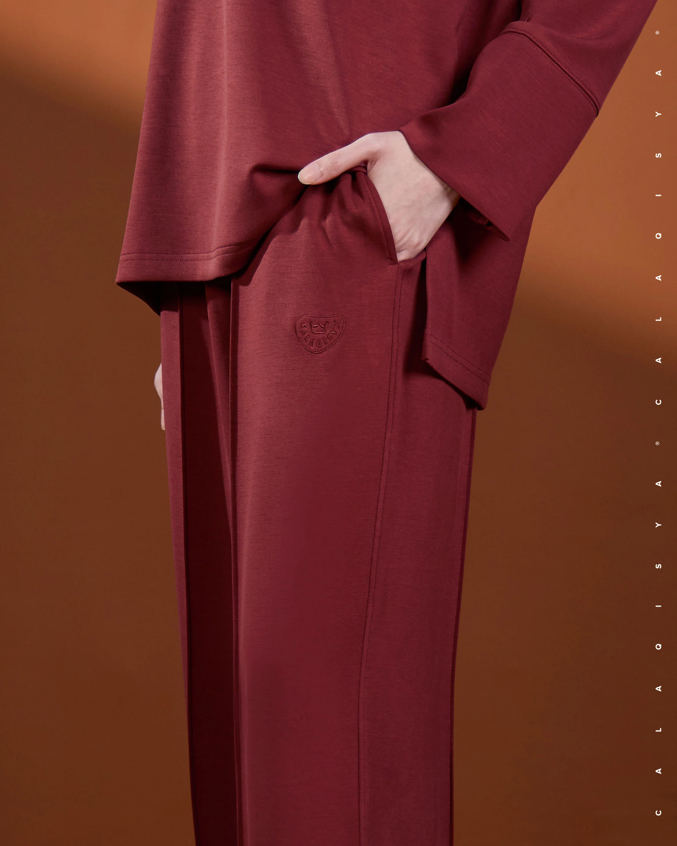RUSH PANTS 2.0 IN DEEP CLARET - Image 3