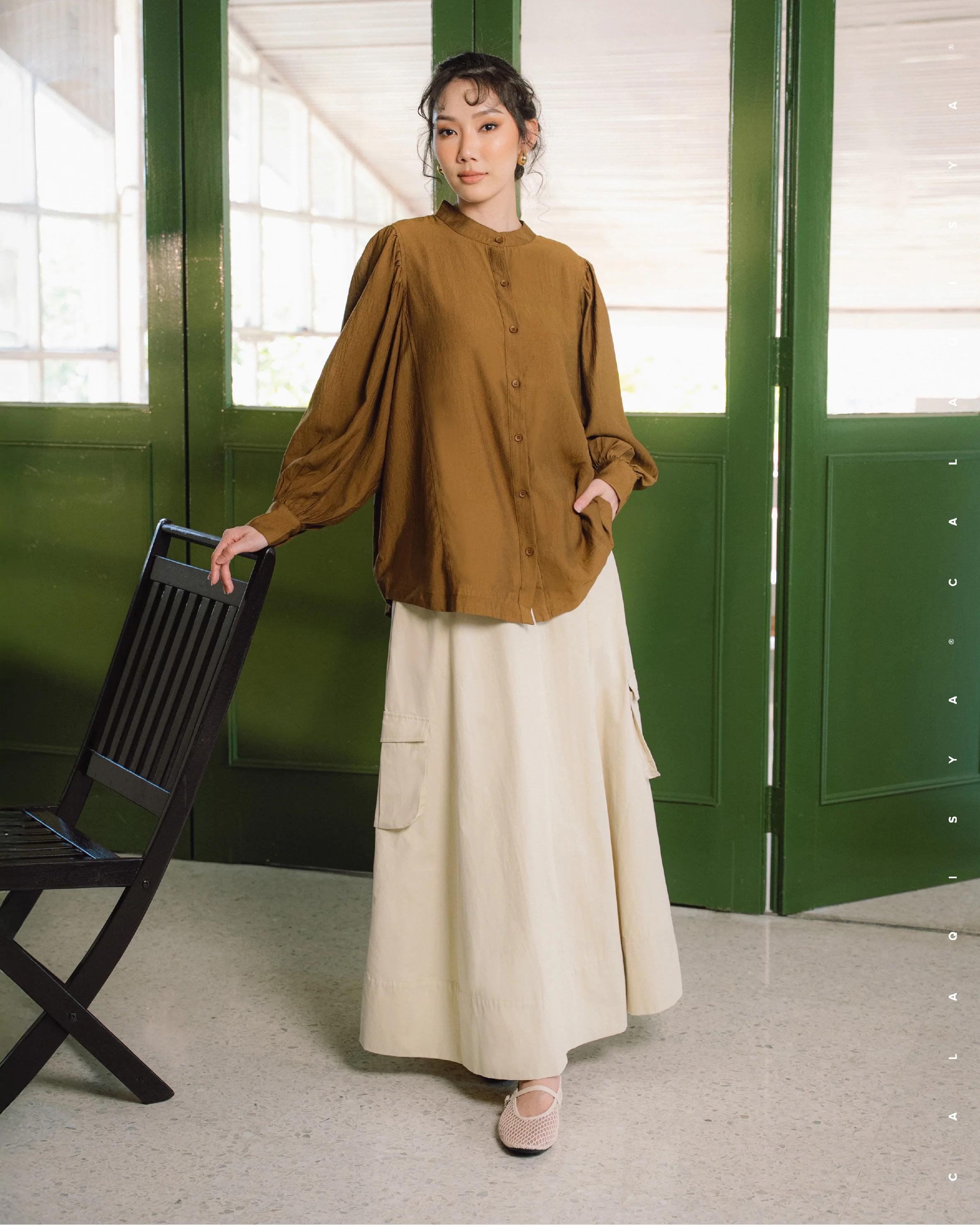 SANDY SKIRT IN BUTTERCREAM - Image 2