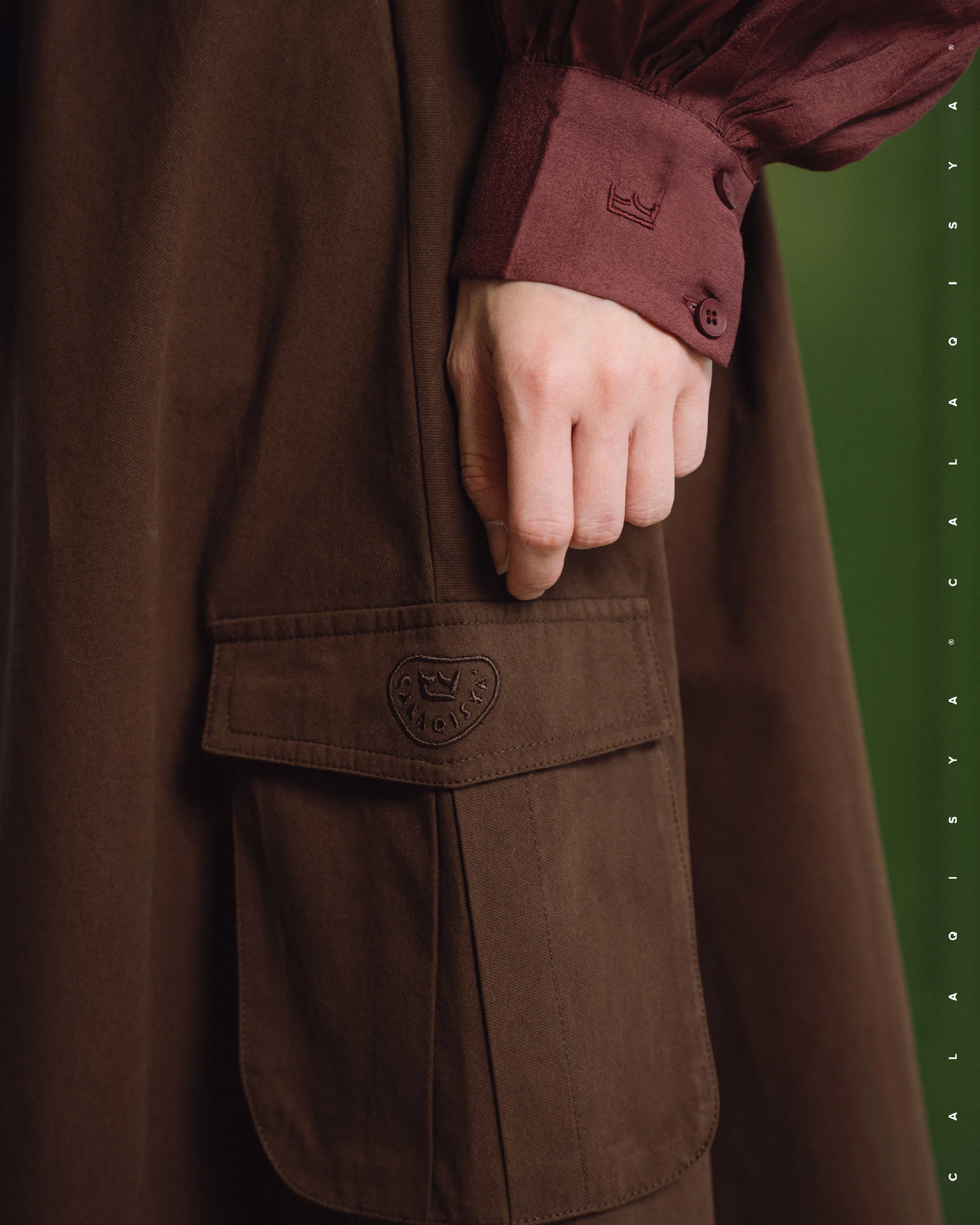 SANDY SKIRT IN SHAVED CHOCOLATE - Image 3