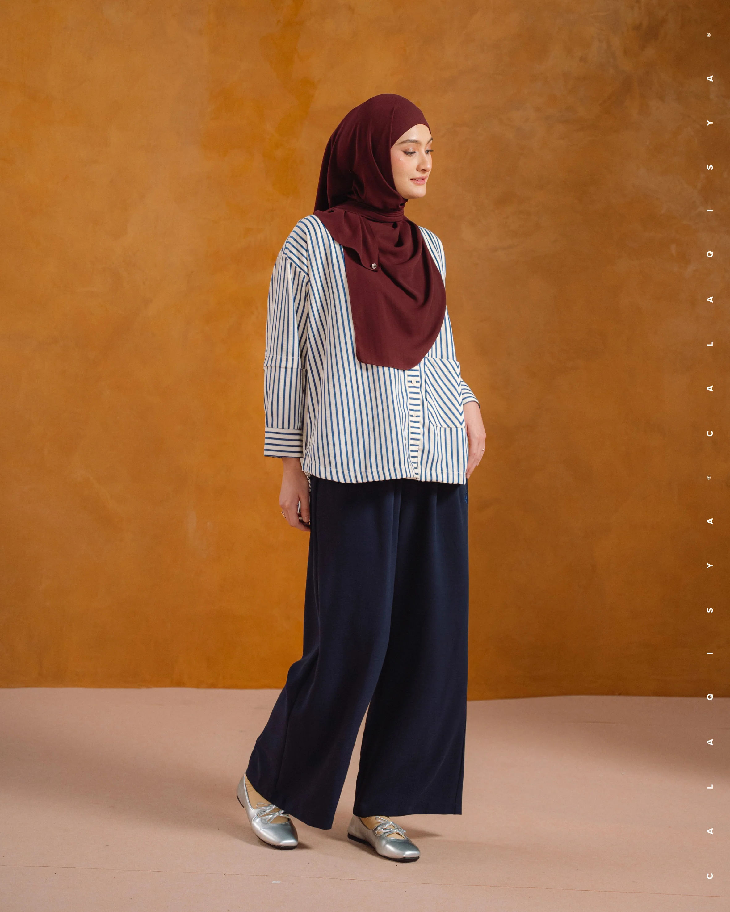 SENA STRAIGHT PANTS IN BARITONE BLUE - Image 2