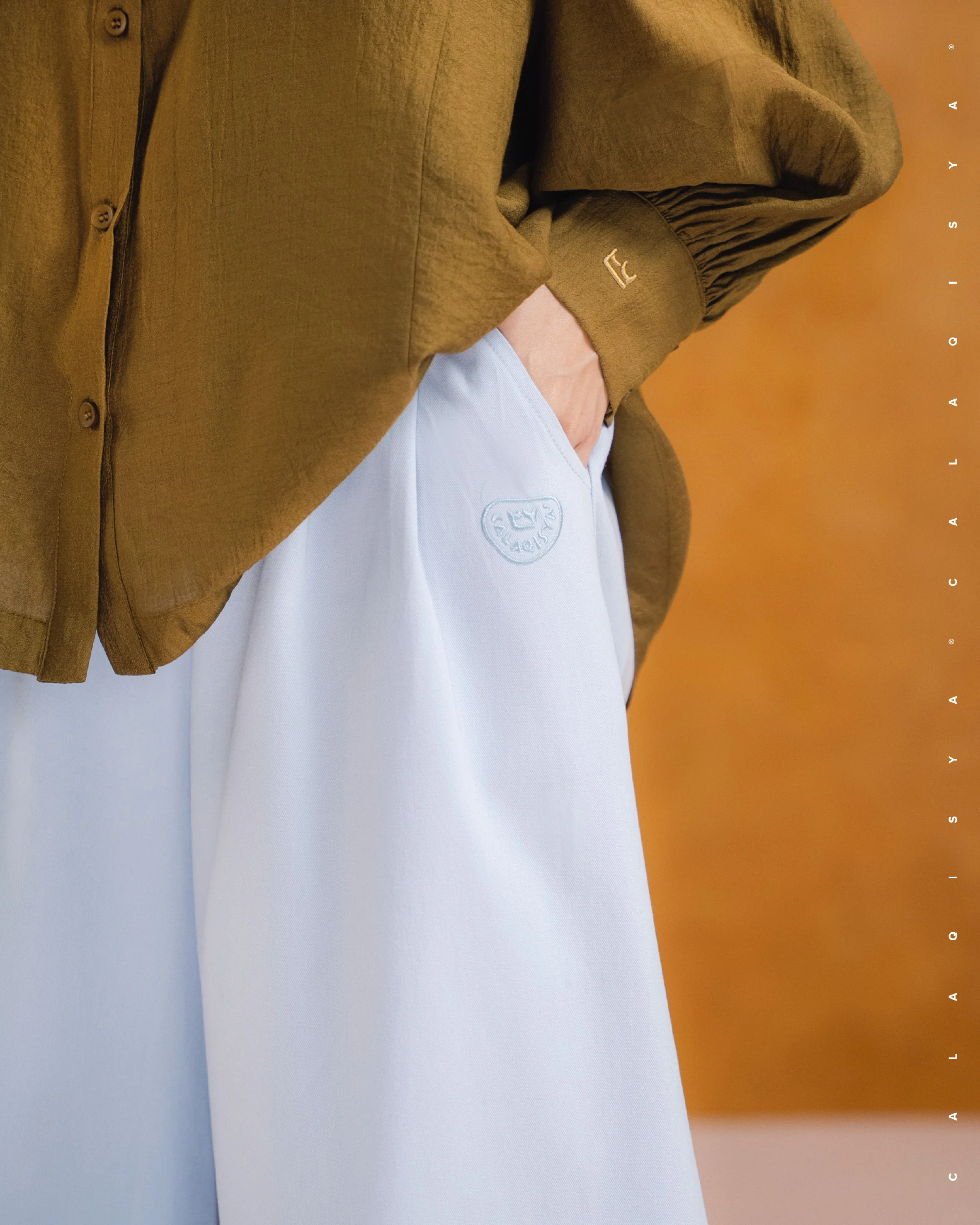 SORA FLARE PANTS IN ANCIENT WATER - Image 3