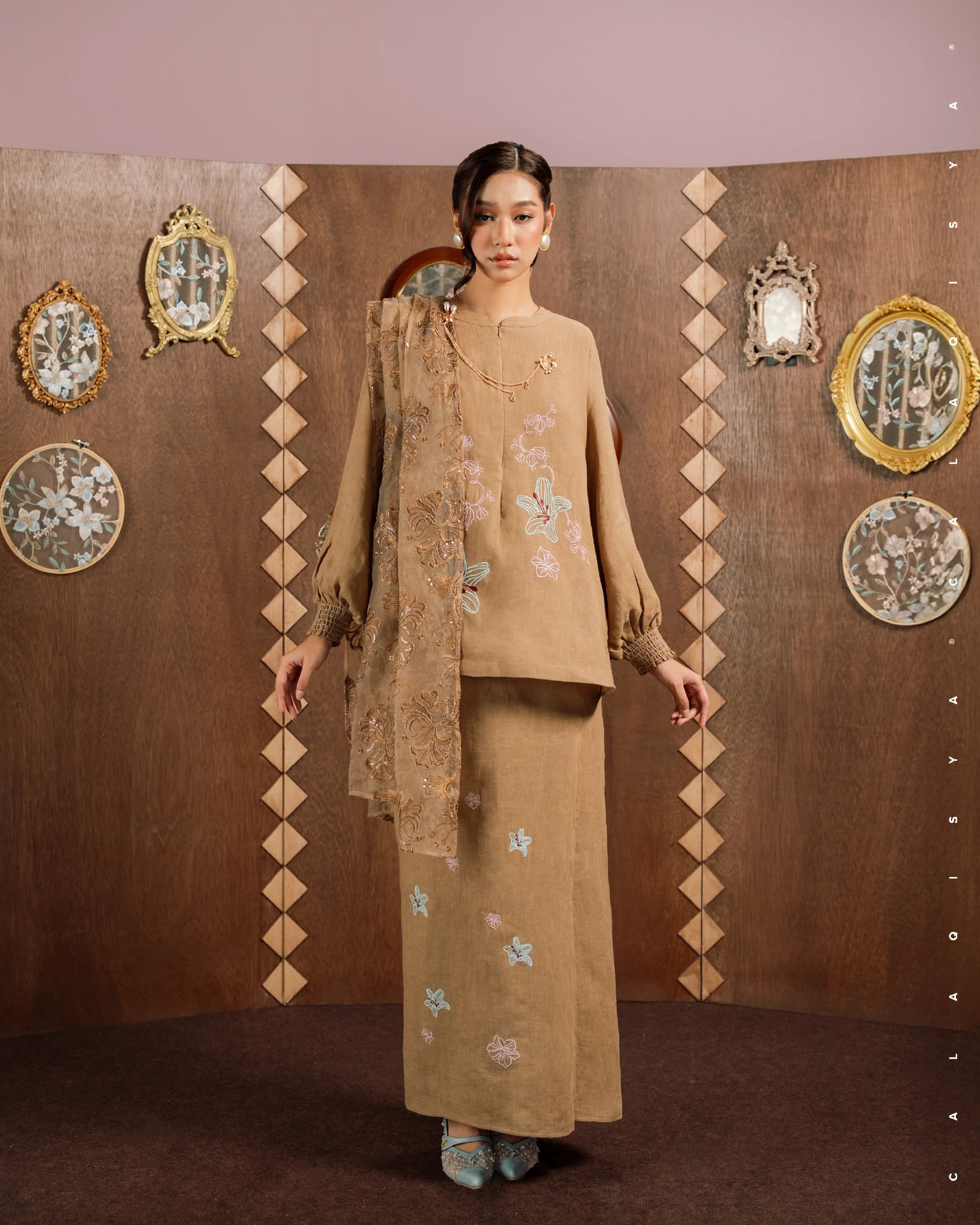 SORAYA (100% LINEN) IN THRUSH - Image 2