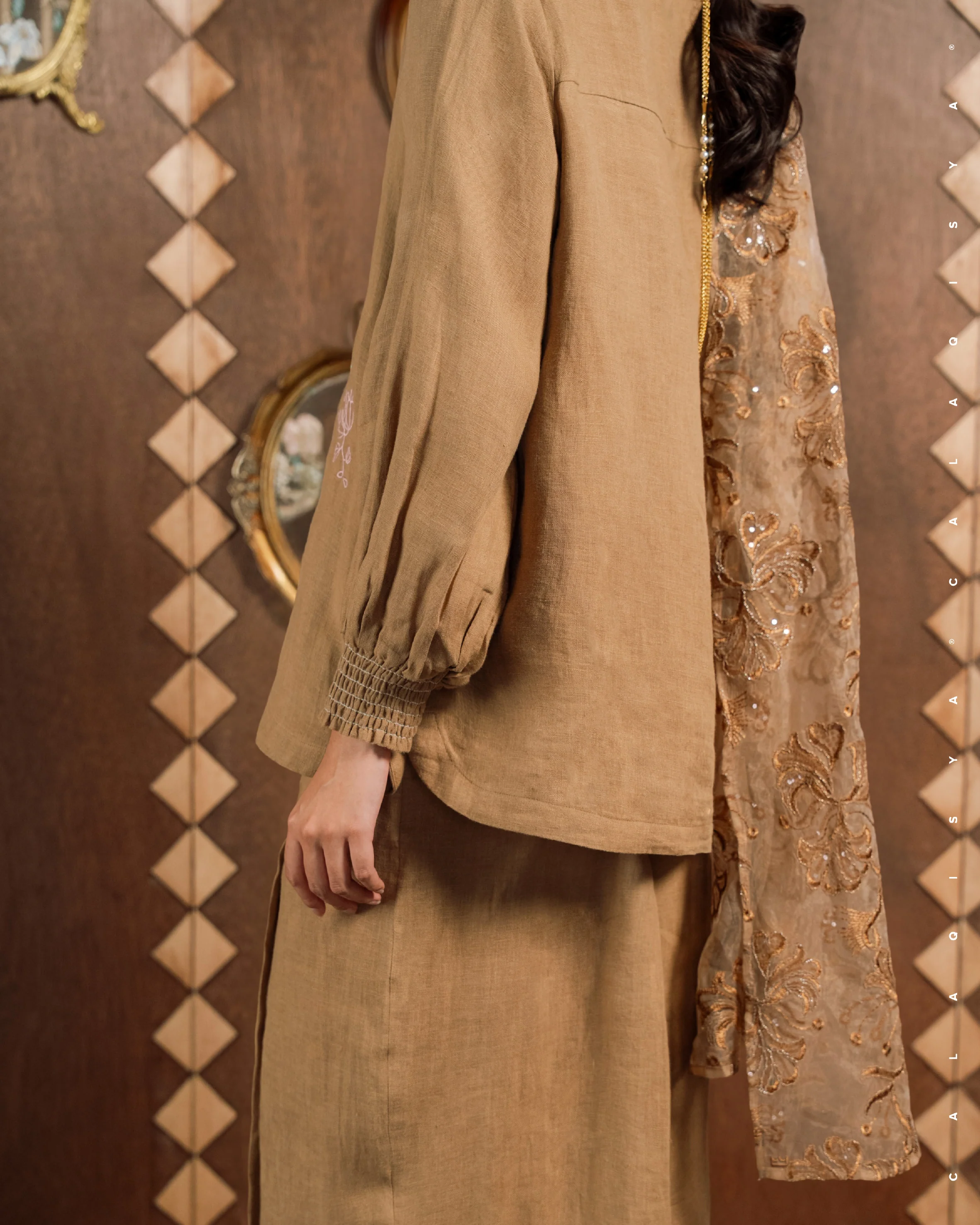 SORAYA (100% LINEN) IN THRUSH - Image 4