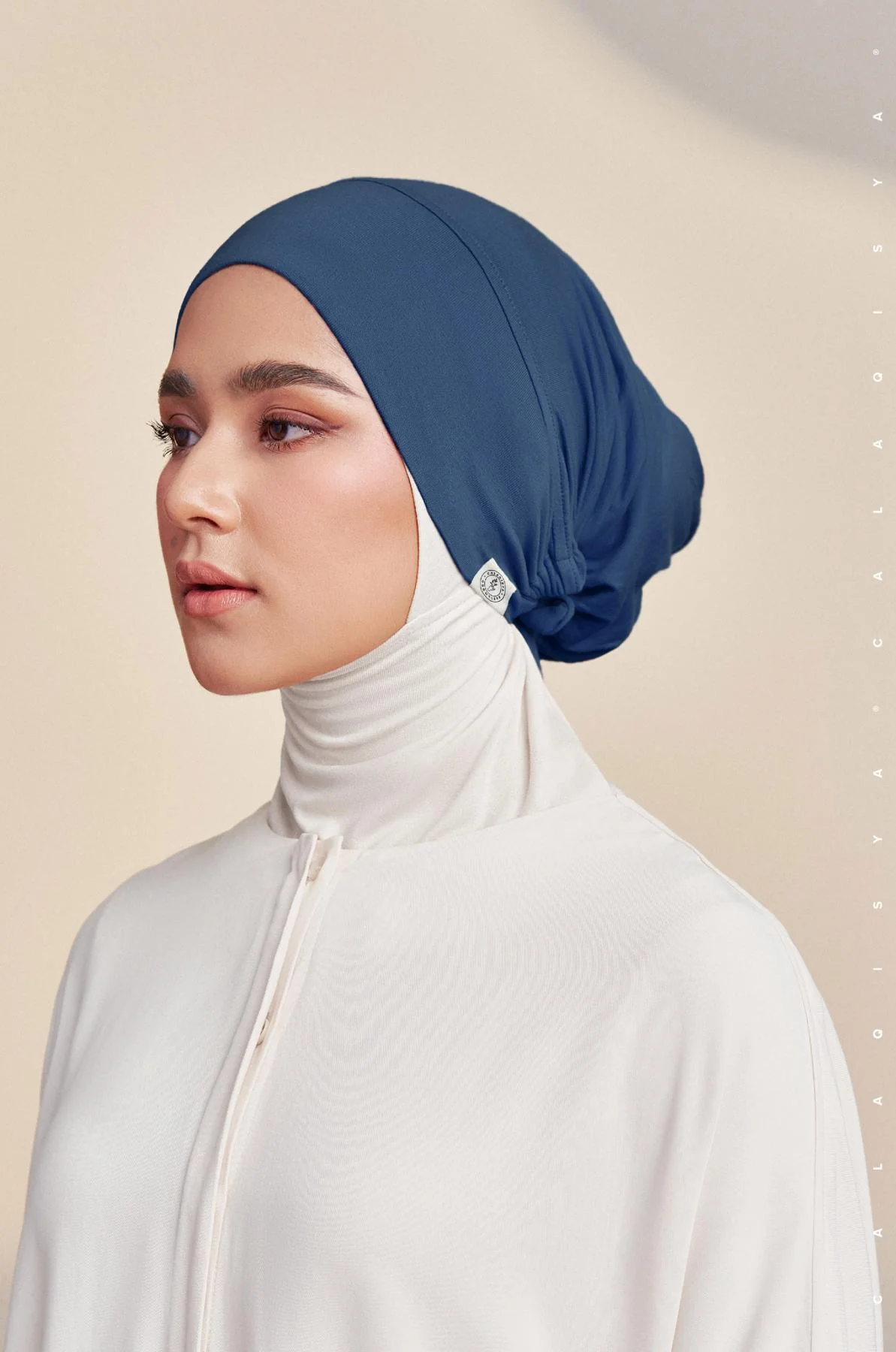 TIE BACK BONNET CAP IN BLUE DEPTHS (ODOURLESS)