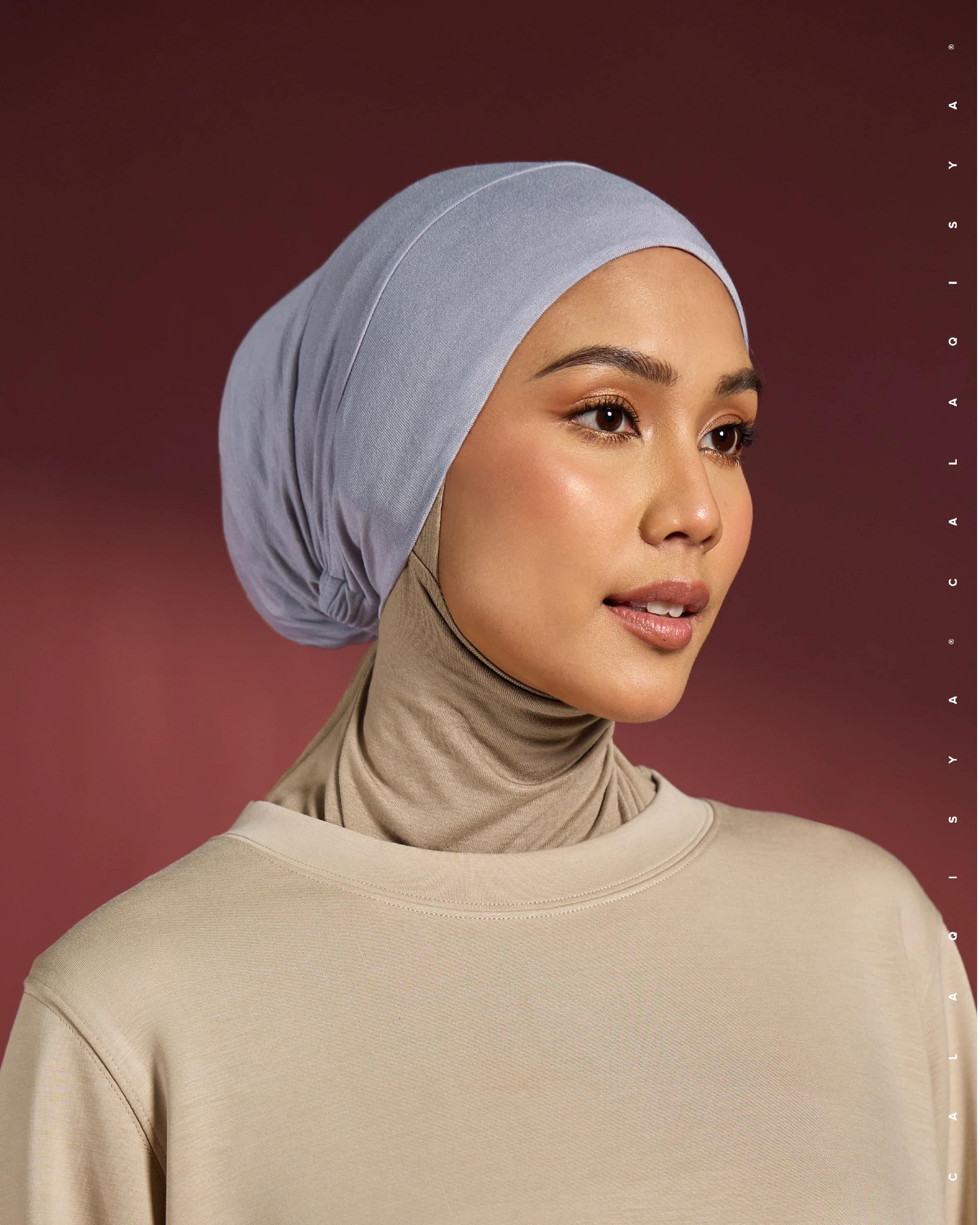 TIE BACK BONNET CAP IN EVENING HAZE (ODOURLESS) - Image 2