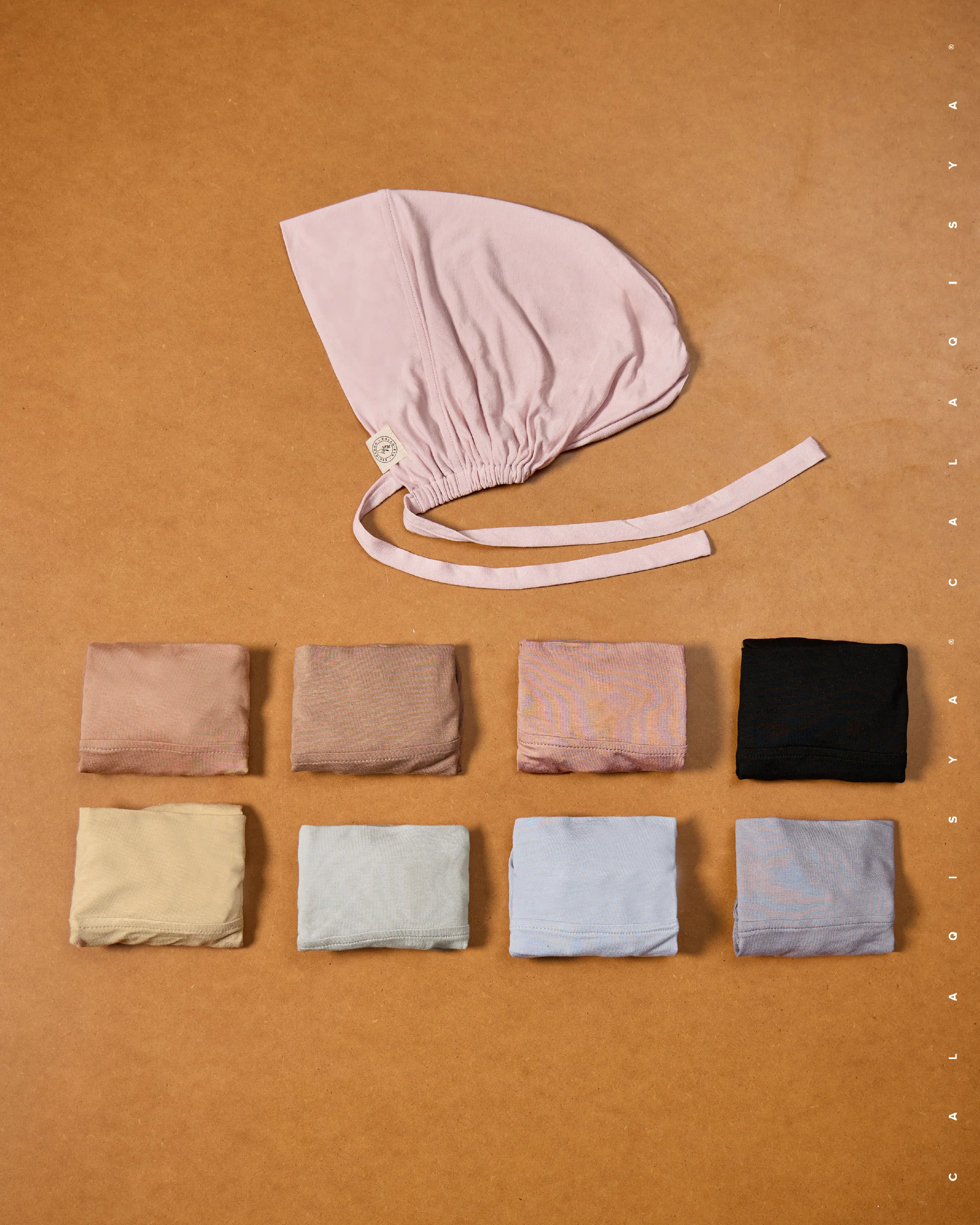TIE BACK BONNET CAP IN EVENING HAZE (ODOURLESS) - Image 3