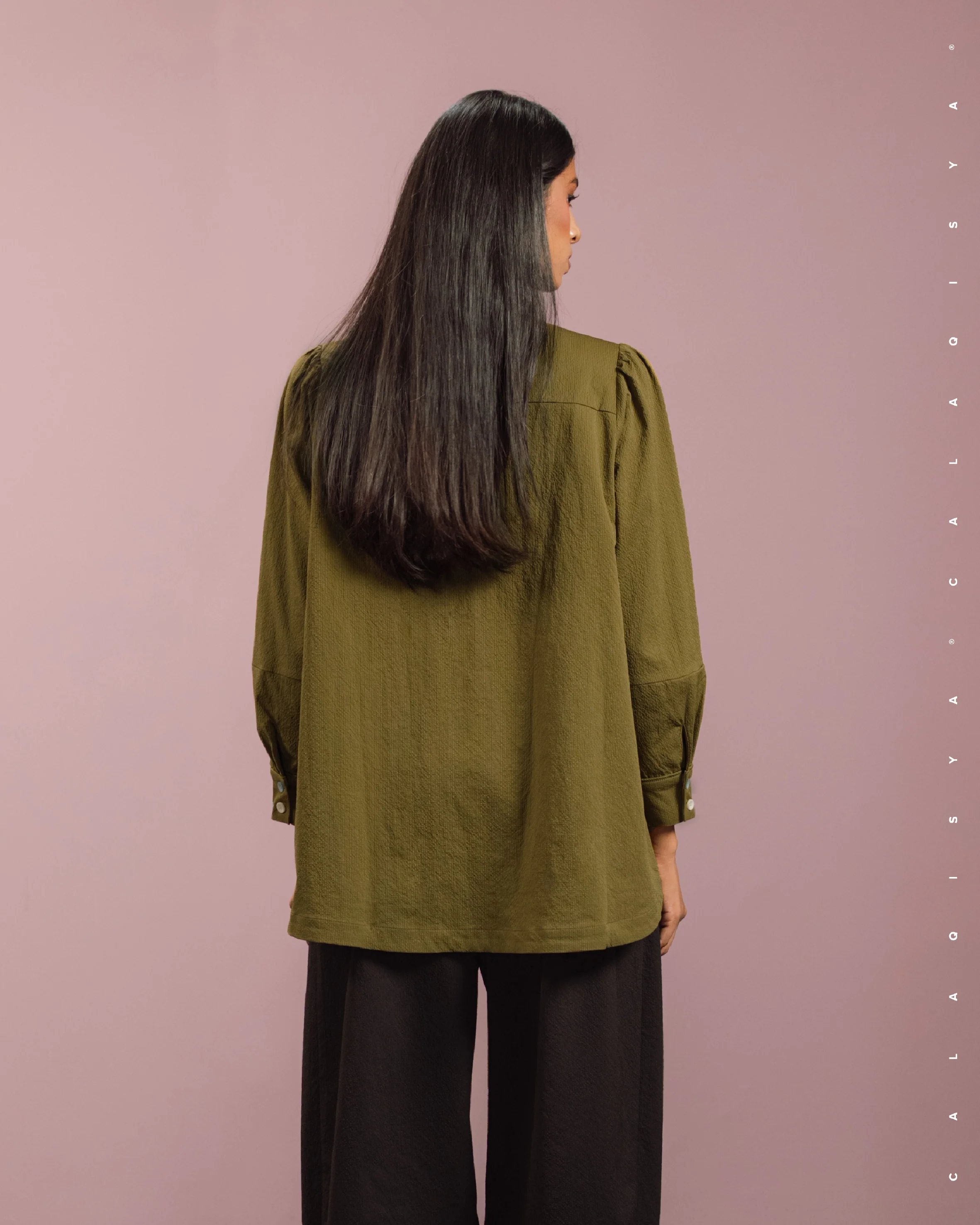 TILLY BRULEE TOP IN BREEN - Image 3